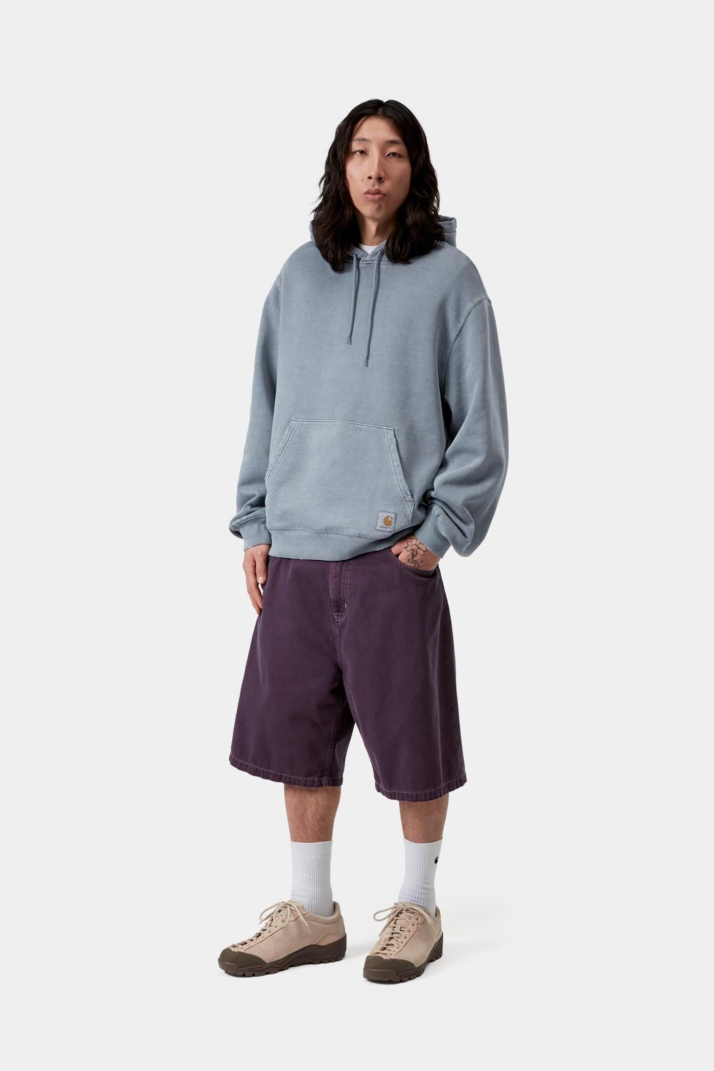 Hooded Torion Sweatshirt Office Blue (Grind Wash)