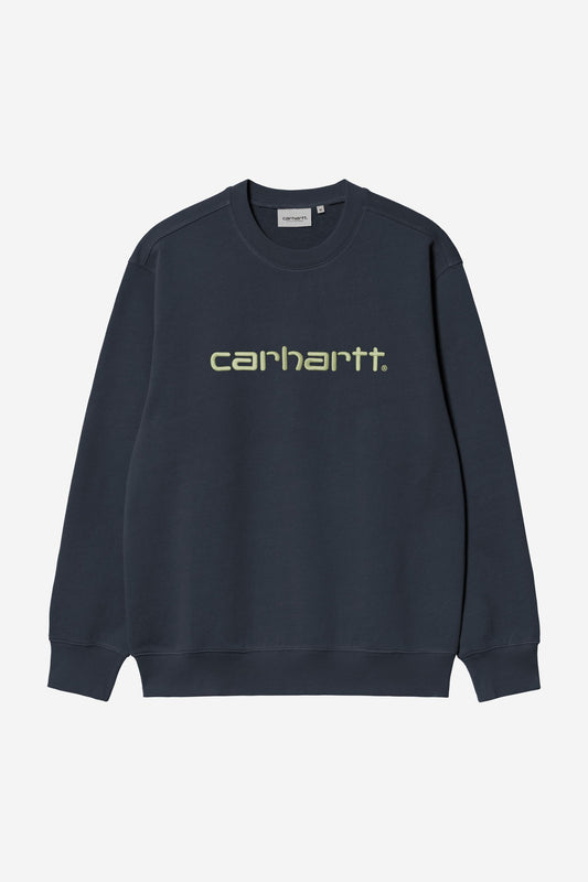 Carhartt Sweatshirt Deep Night / Gentle Green