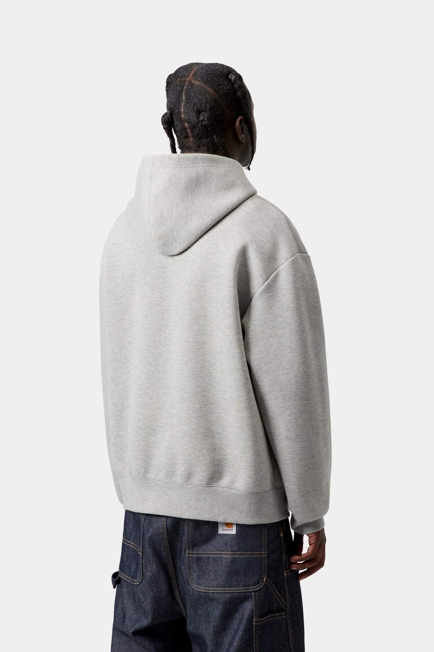 Hooded Alda Sweatshirt Grey Heather / White