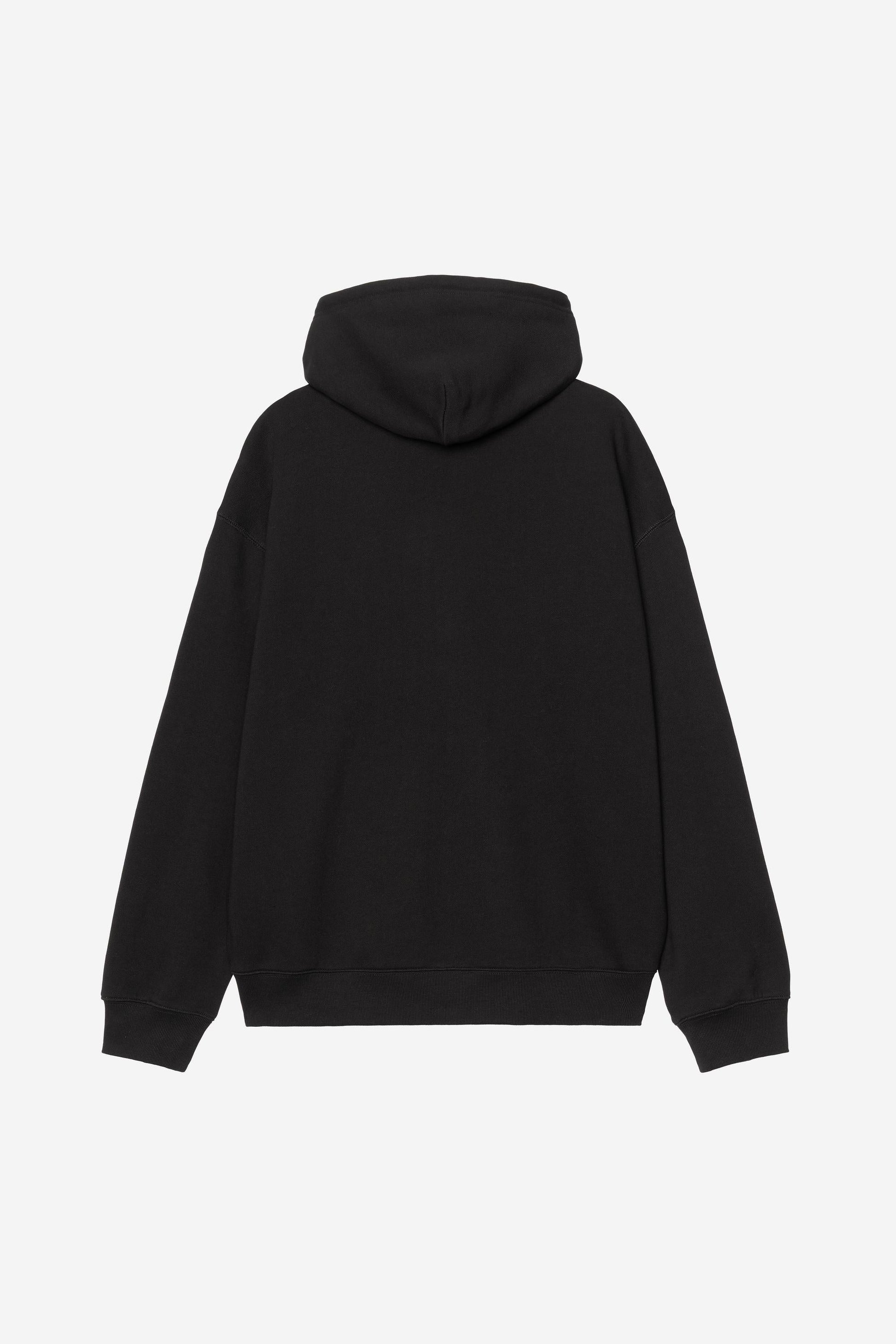 Hooded WIP Label Sweat Jacket Black