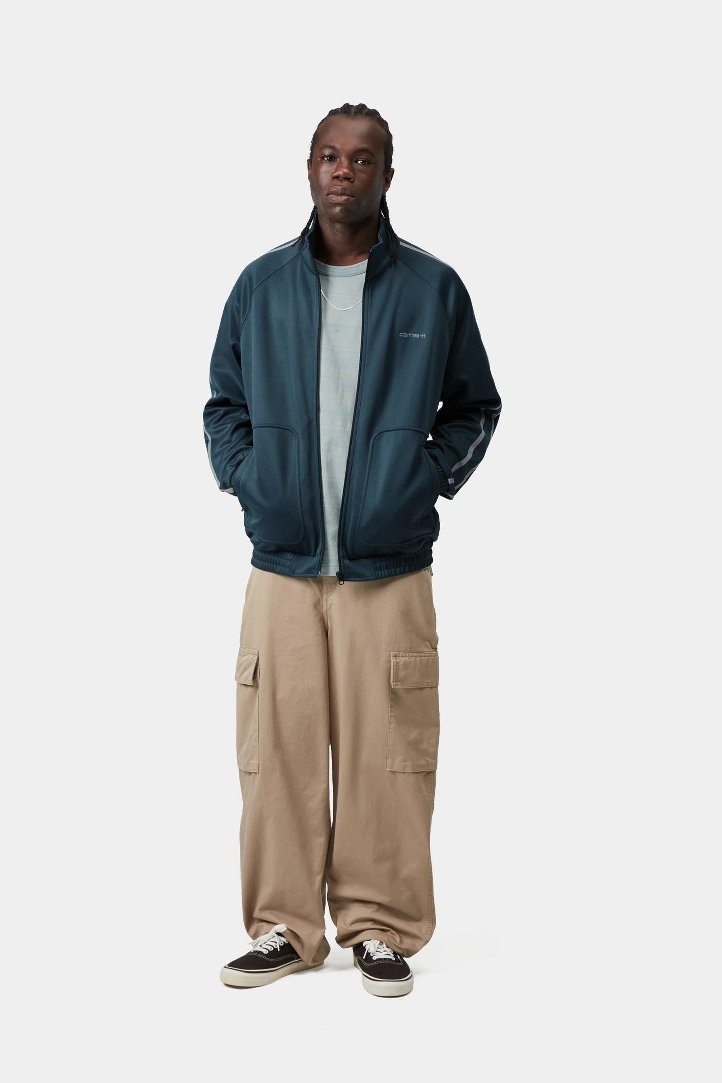 Bolar Sweat Jacket Blue River / Mirror