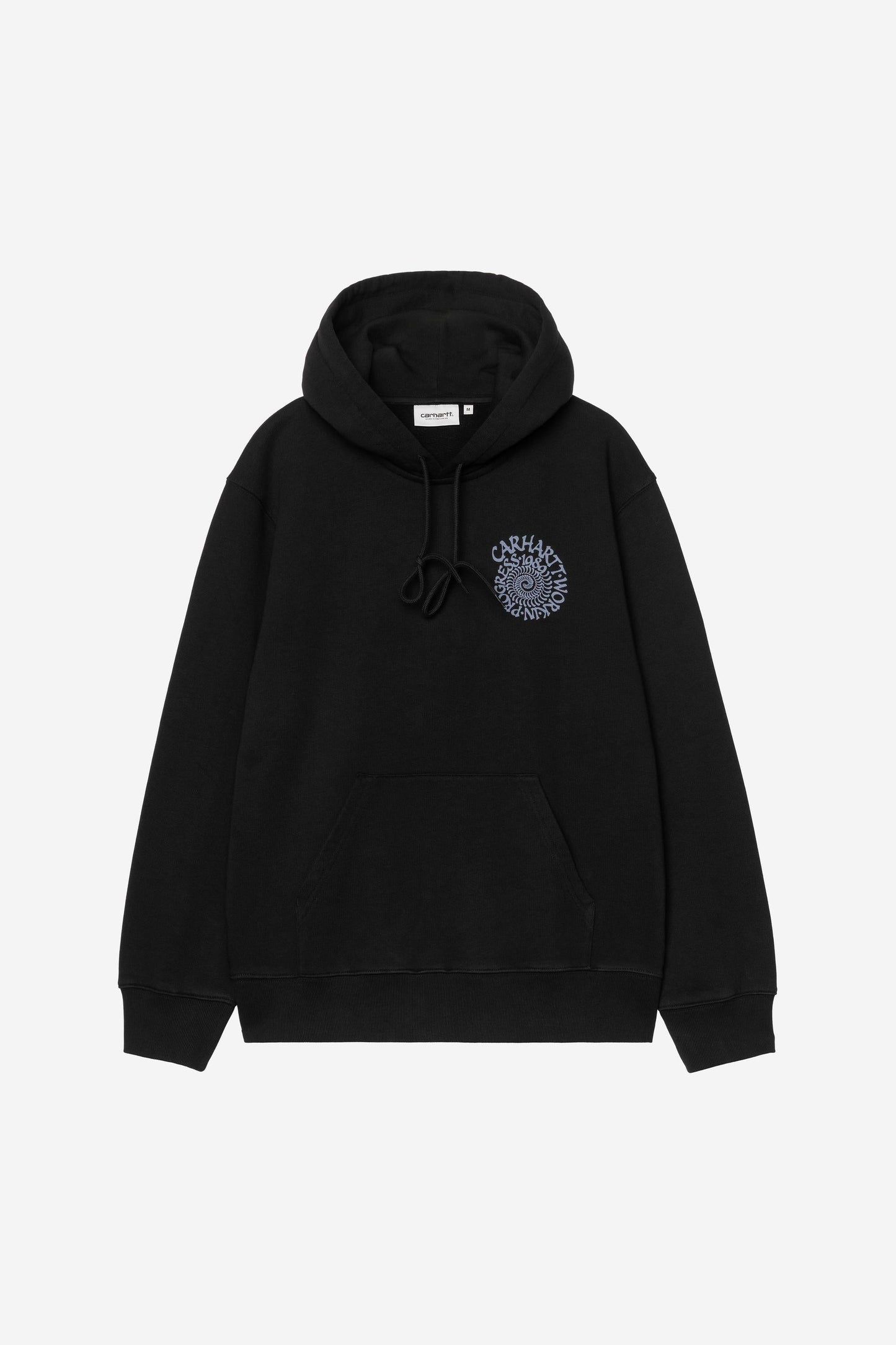 Hooded Spiral Sweatshirt Black