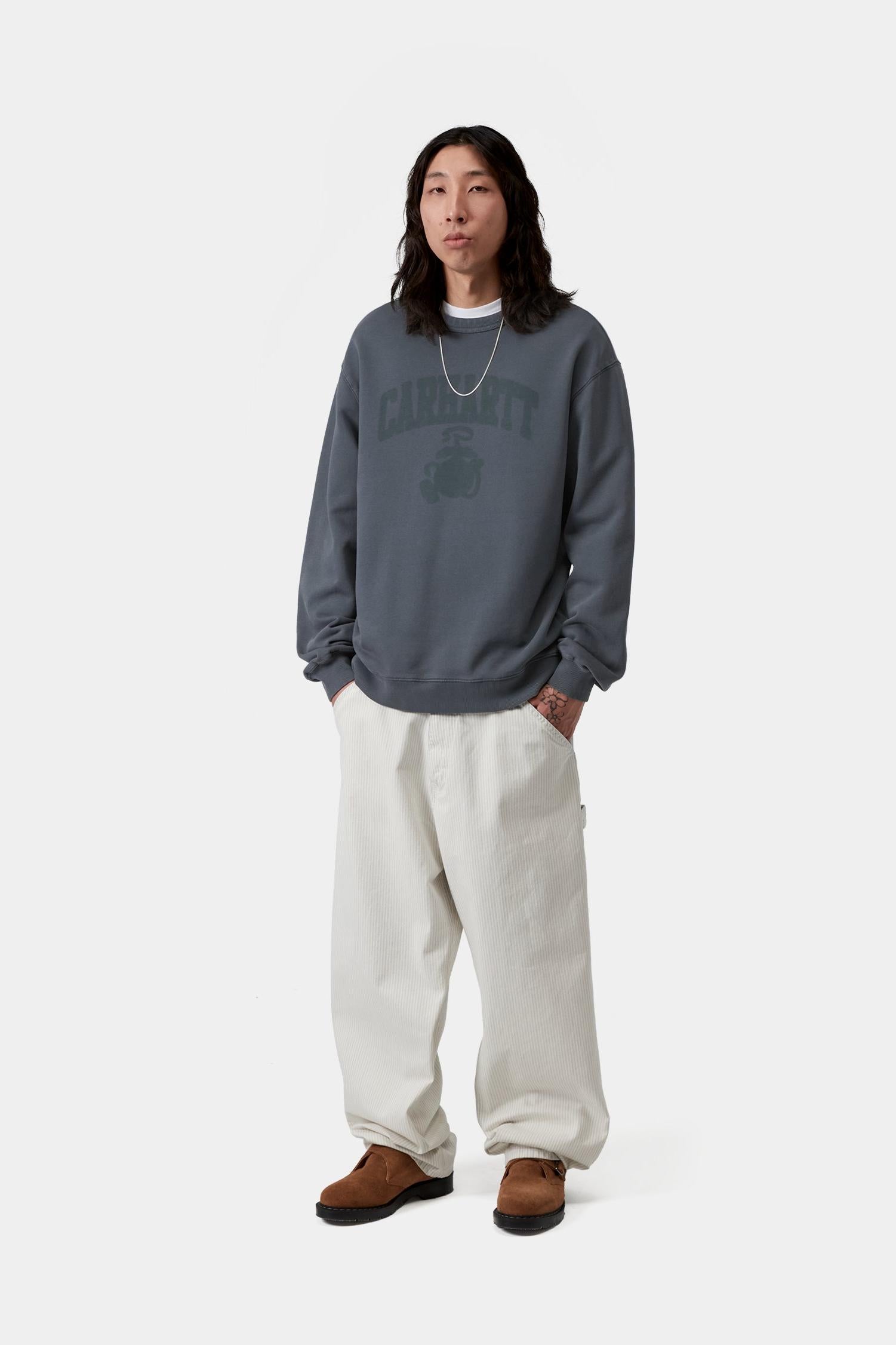 Faded Pond Corps Sweatshirt Deep Night (Heavy Stone Wash)