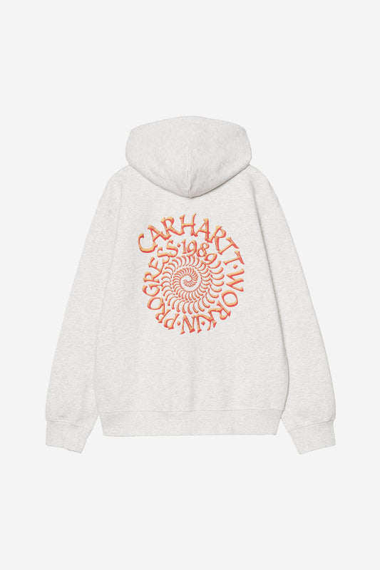 Hooded Spiral Sweatshirt Ash Heather