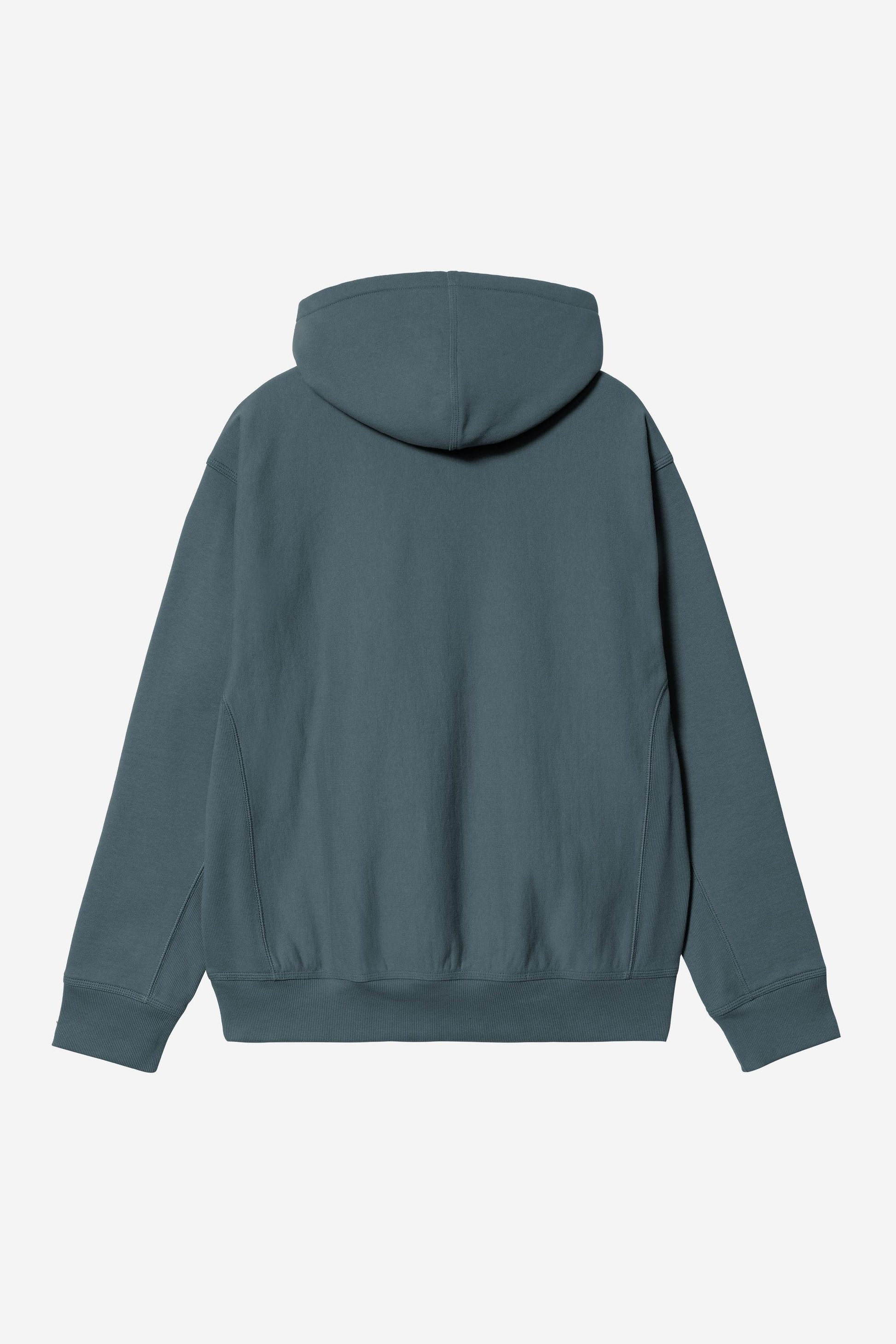 Hooded American Script Sweatshirt Office Blue