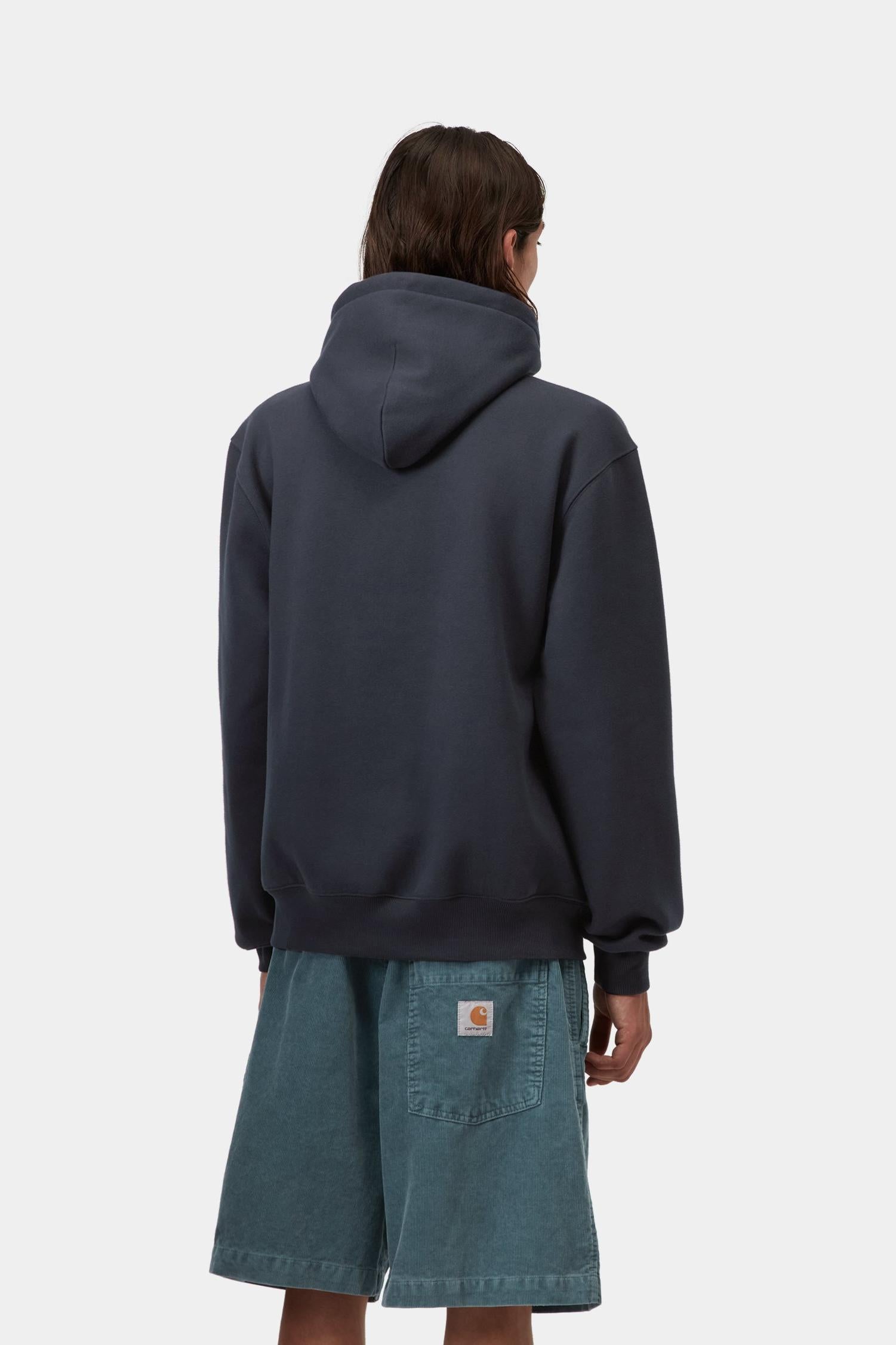 Hooded Carhartt Sweatshirt Deep Night / Gentle Green