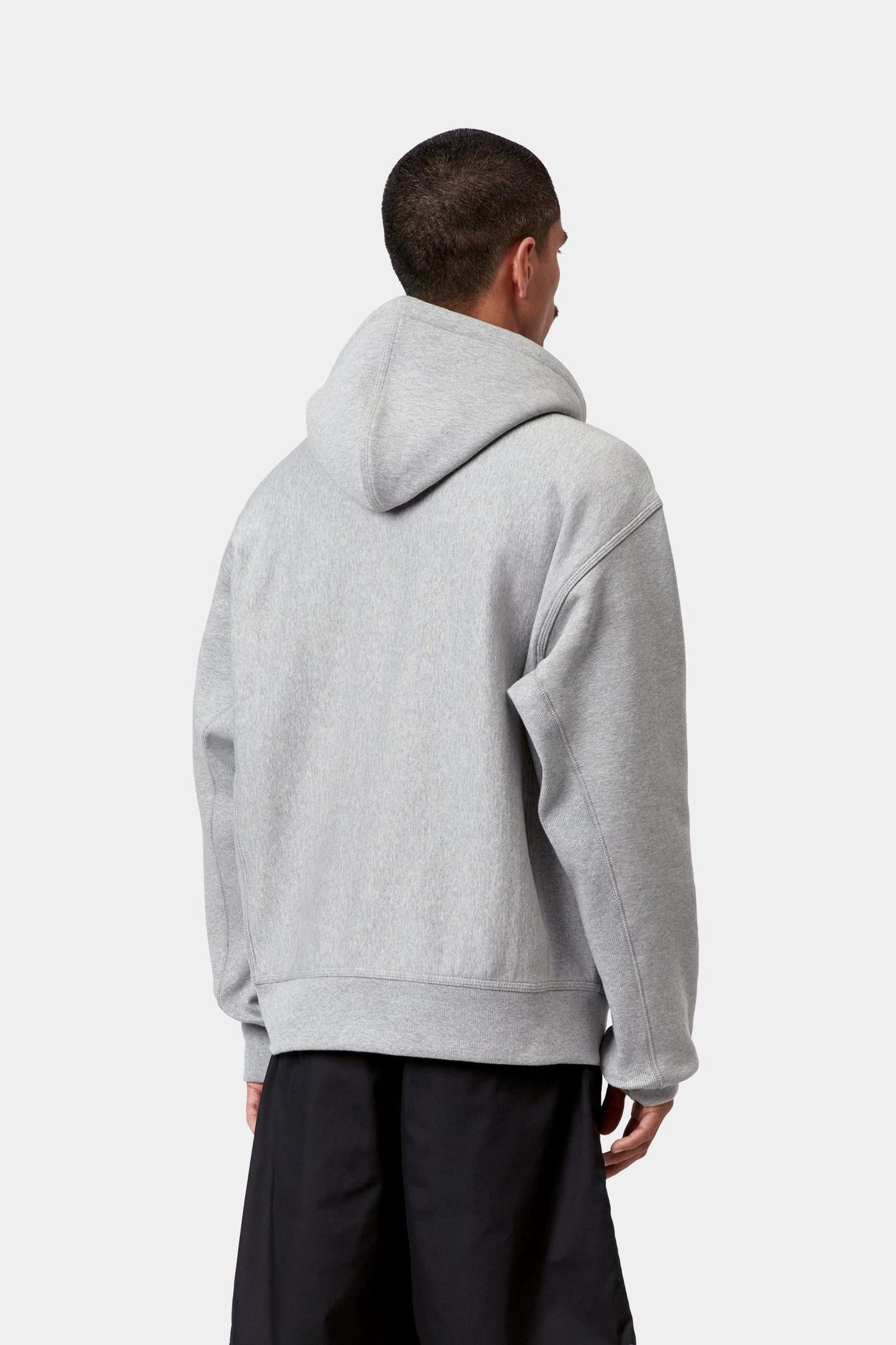 Hooded American Script Sweatshirt Grey Heather