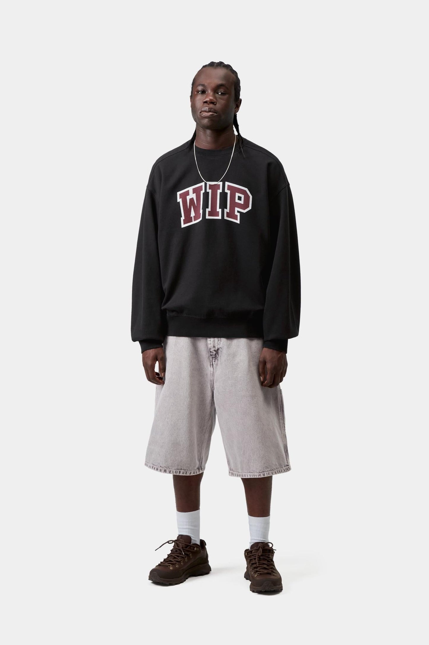 WIP III Sweatshirt Black (Heavy Stone Wash)