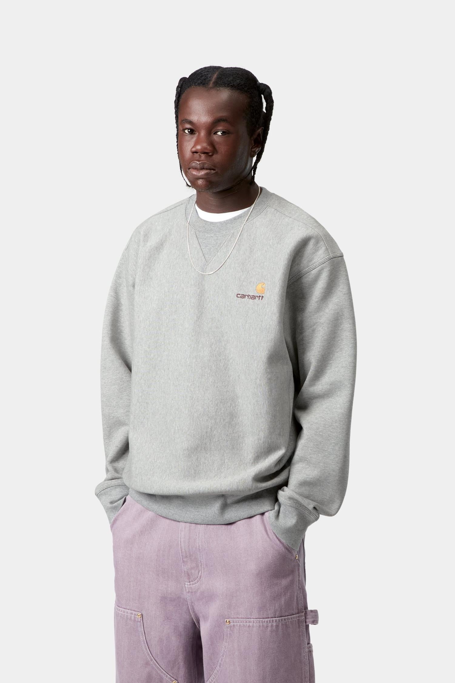 American Script Sweatshirt Grey Heather