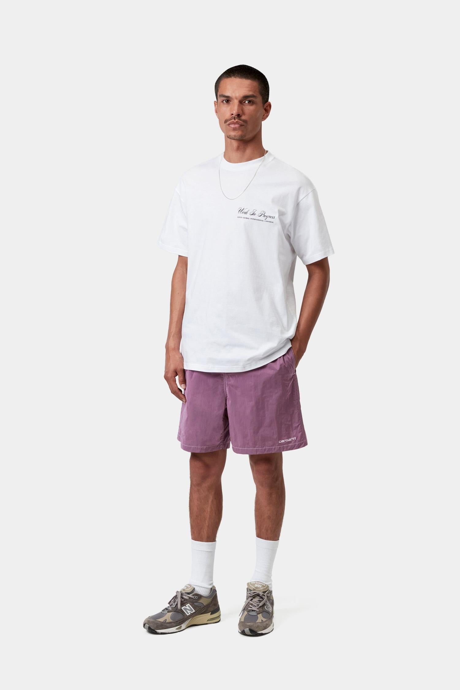 Canby Swim Trunks Gentle Purple / White