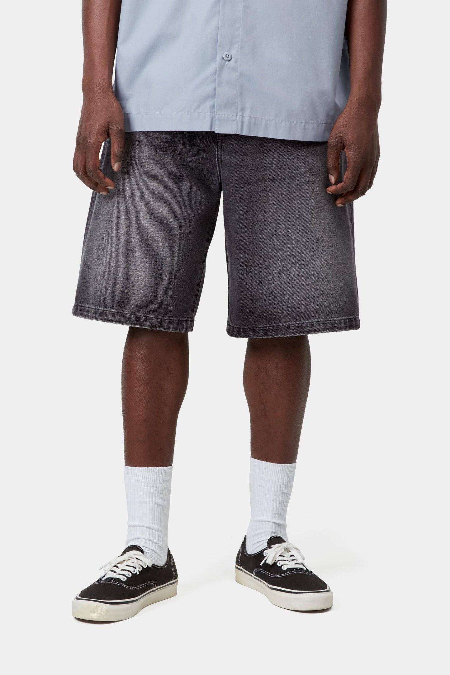Landon Short Black (Worn Bleached)
