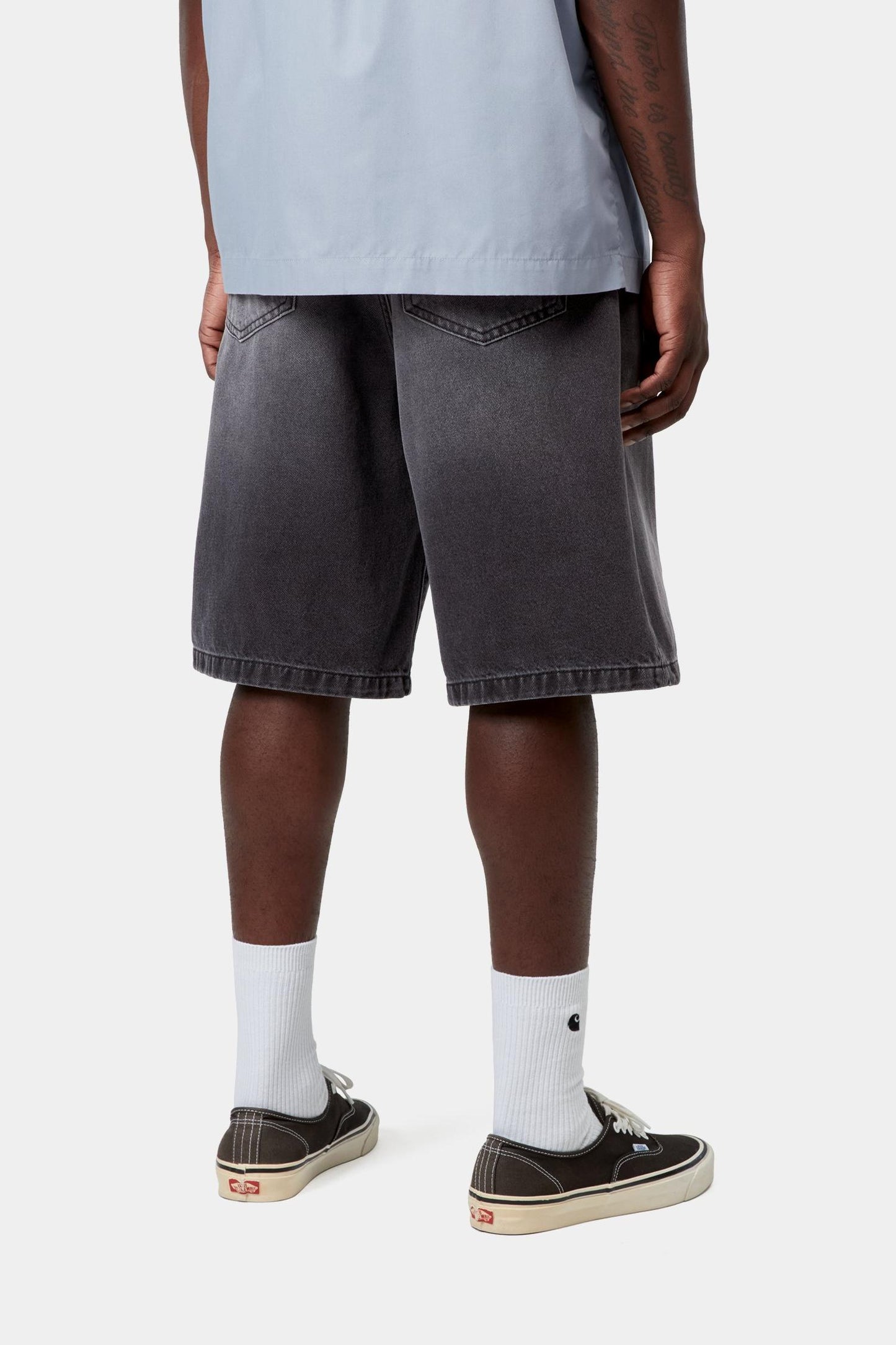 Landon Short Black (Worn Bleached)