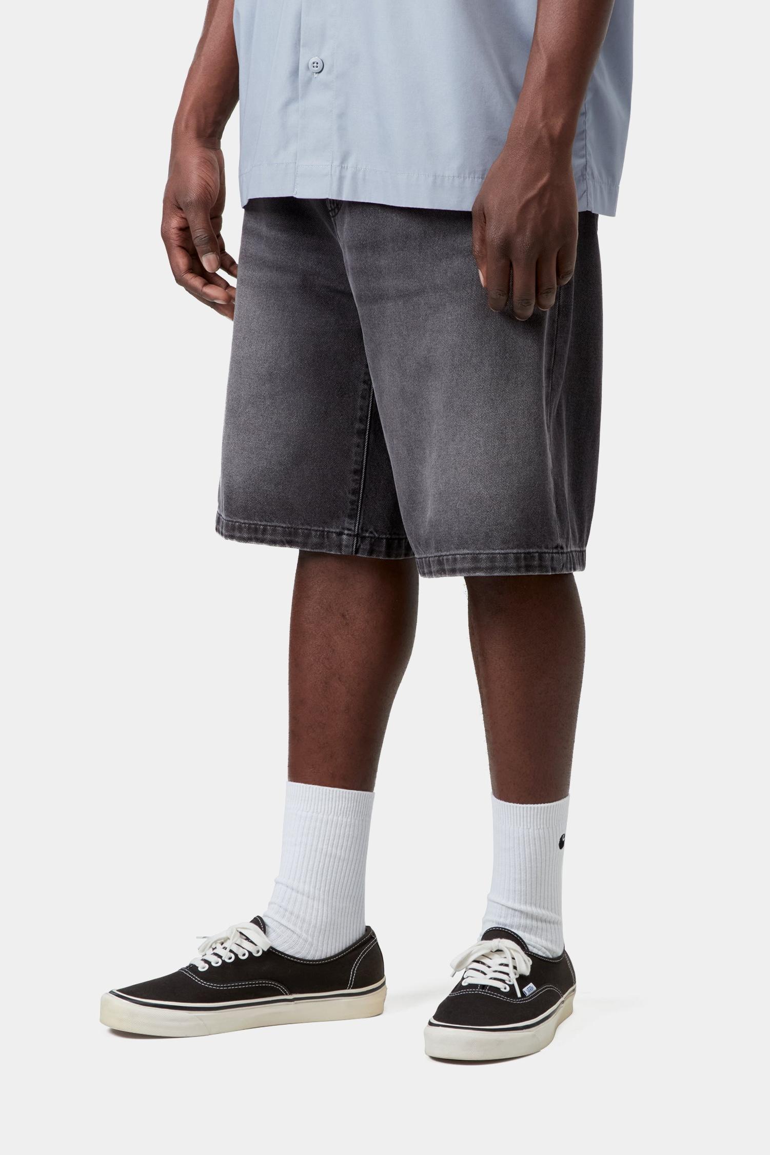Landon Short Black (Worn Bleached)
