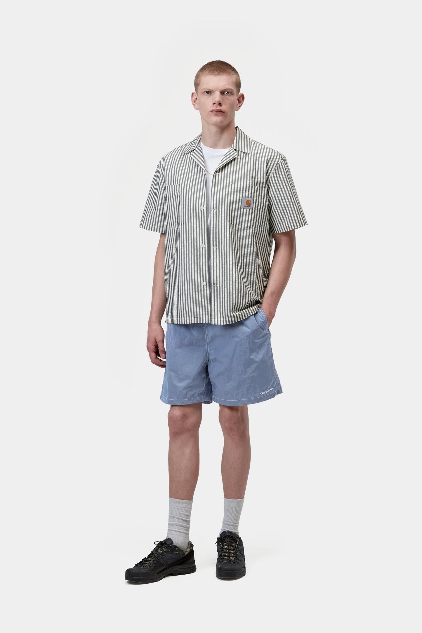 Canby Swim Trunks Gentle Blue / White