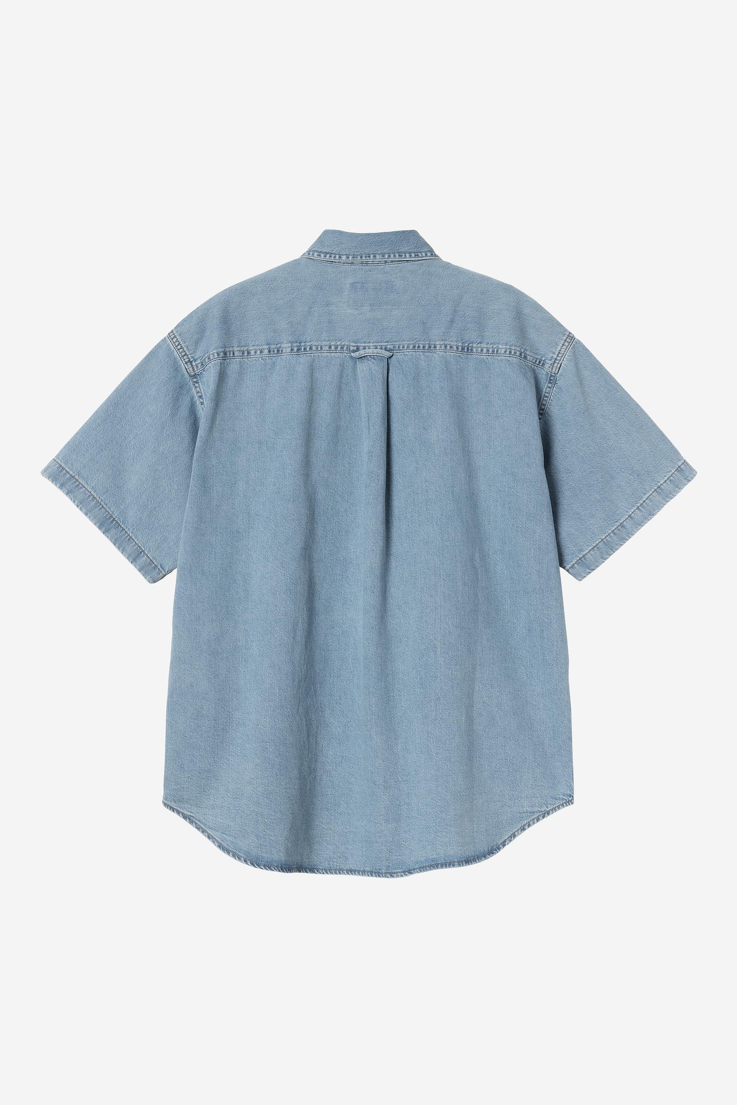 Lucas Short Sleeve Shirt Blue (Bleached)