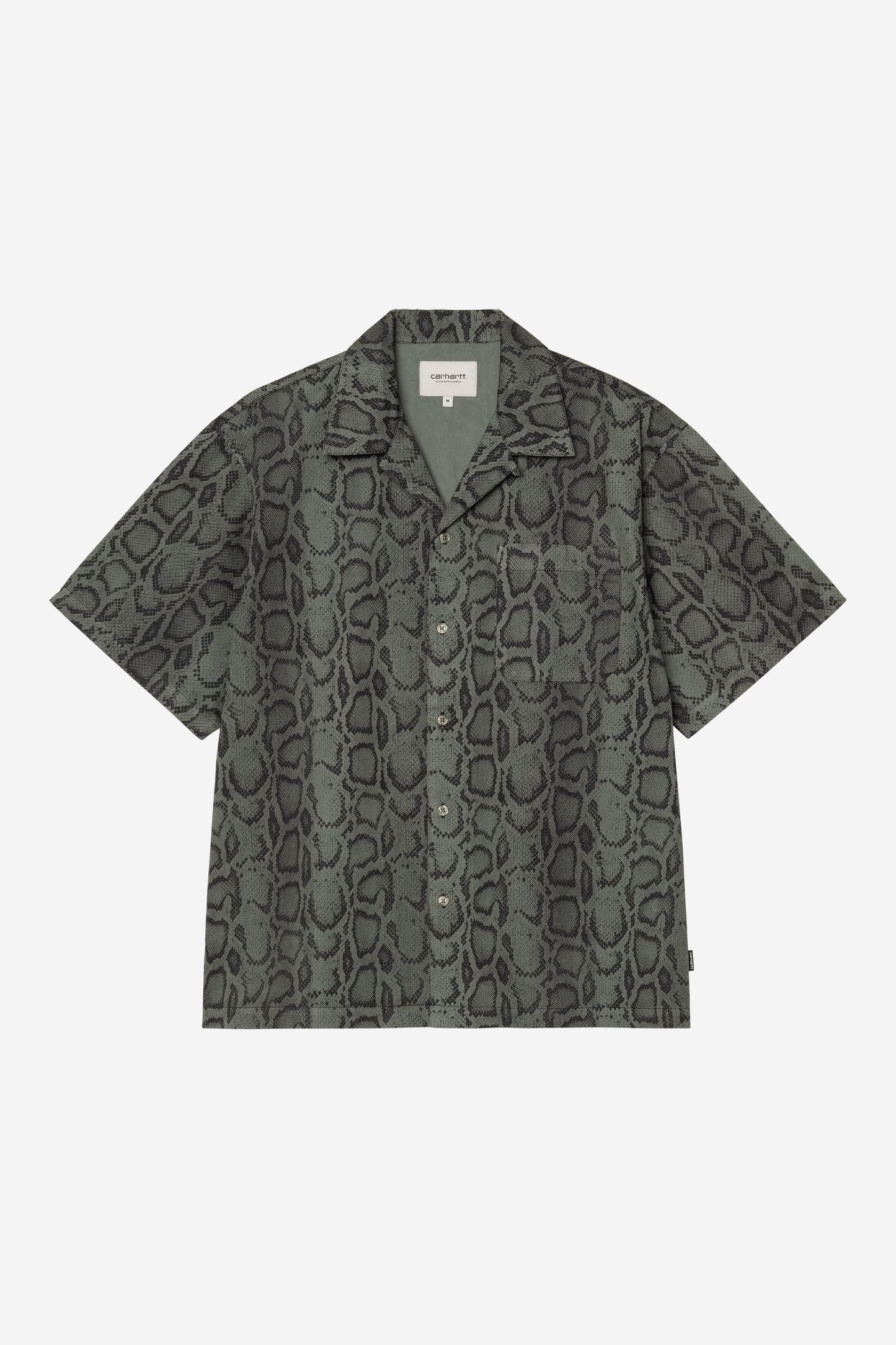 Short Sleeve Snake Camo Shirt Leaf (Garment Dyed)