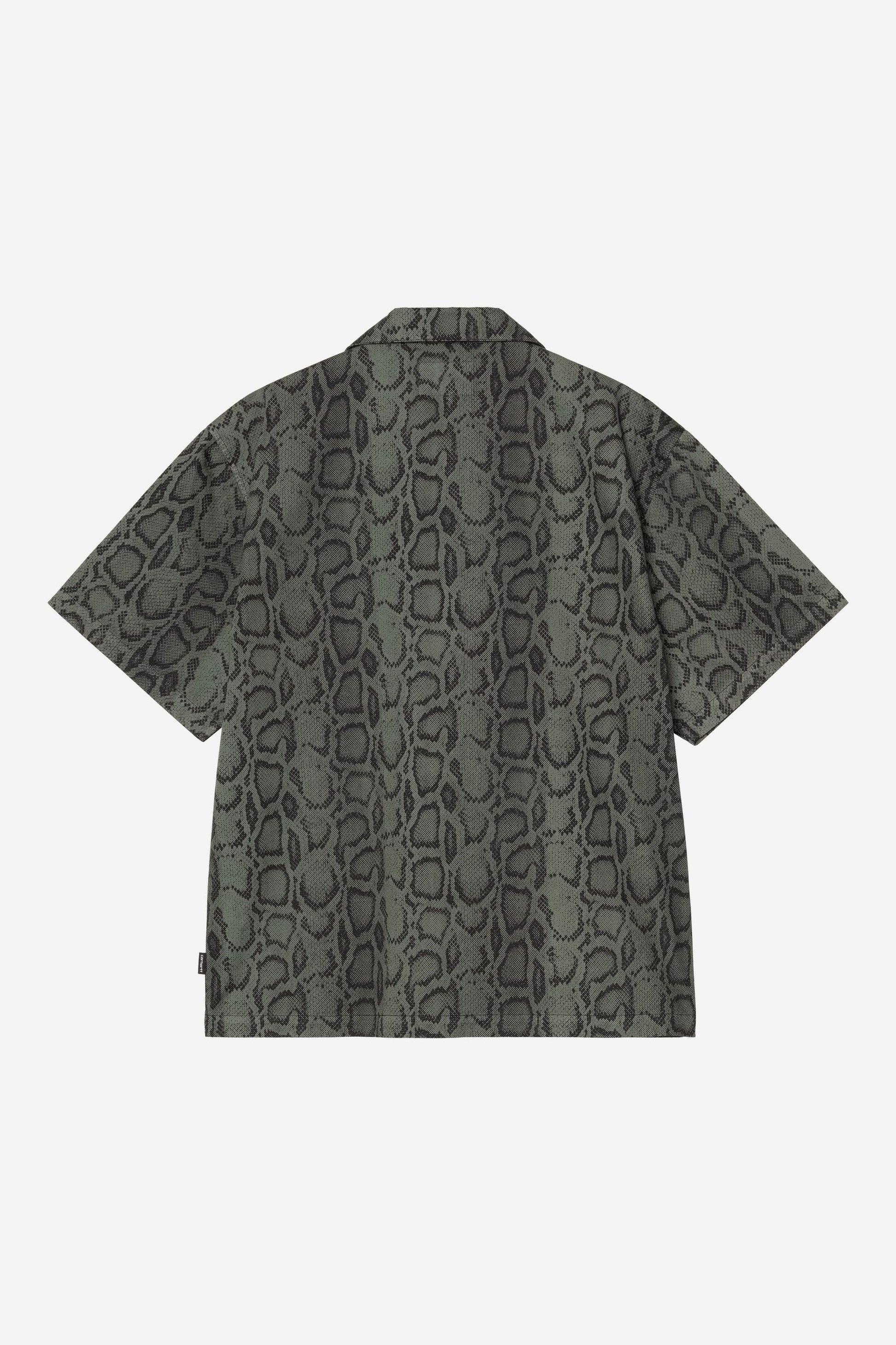 Short Sleeve Snake Camo Shirt Leaf (Garment Dyed)
