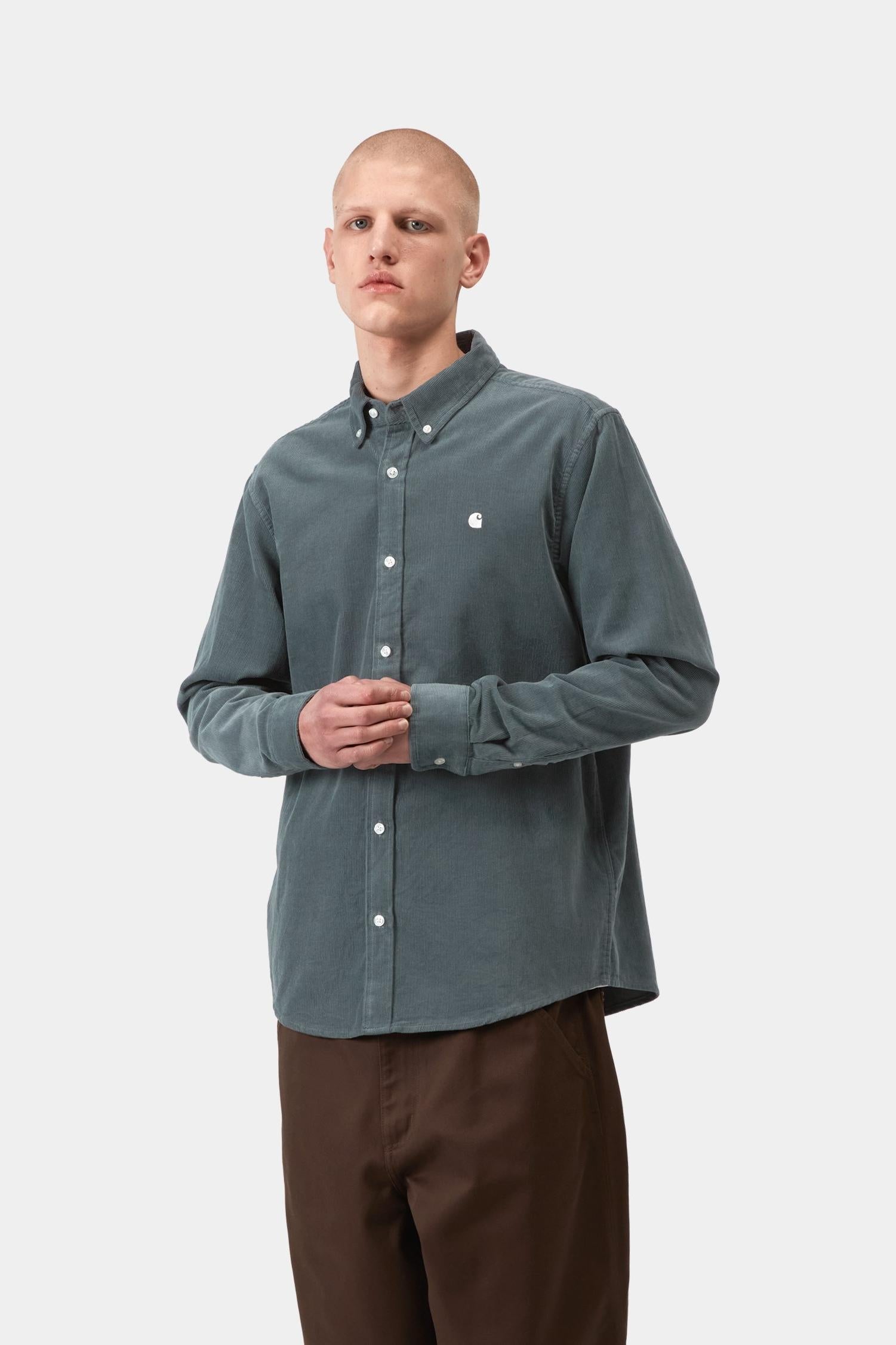 Madison Fine Cord Shirt Cozy Blue / Wax