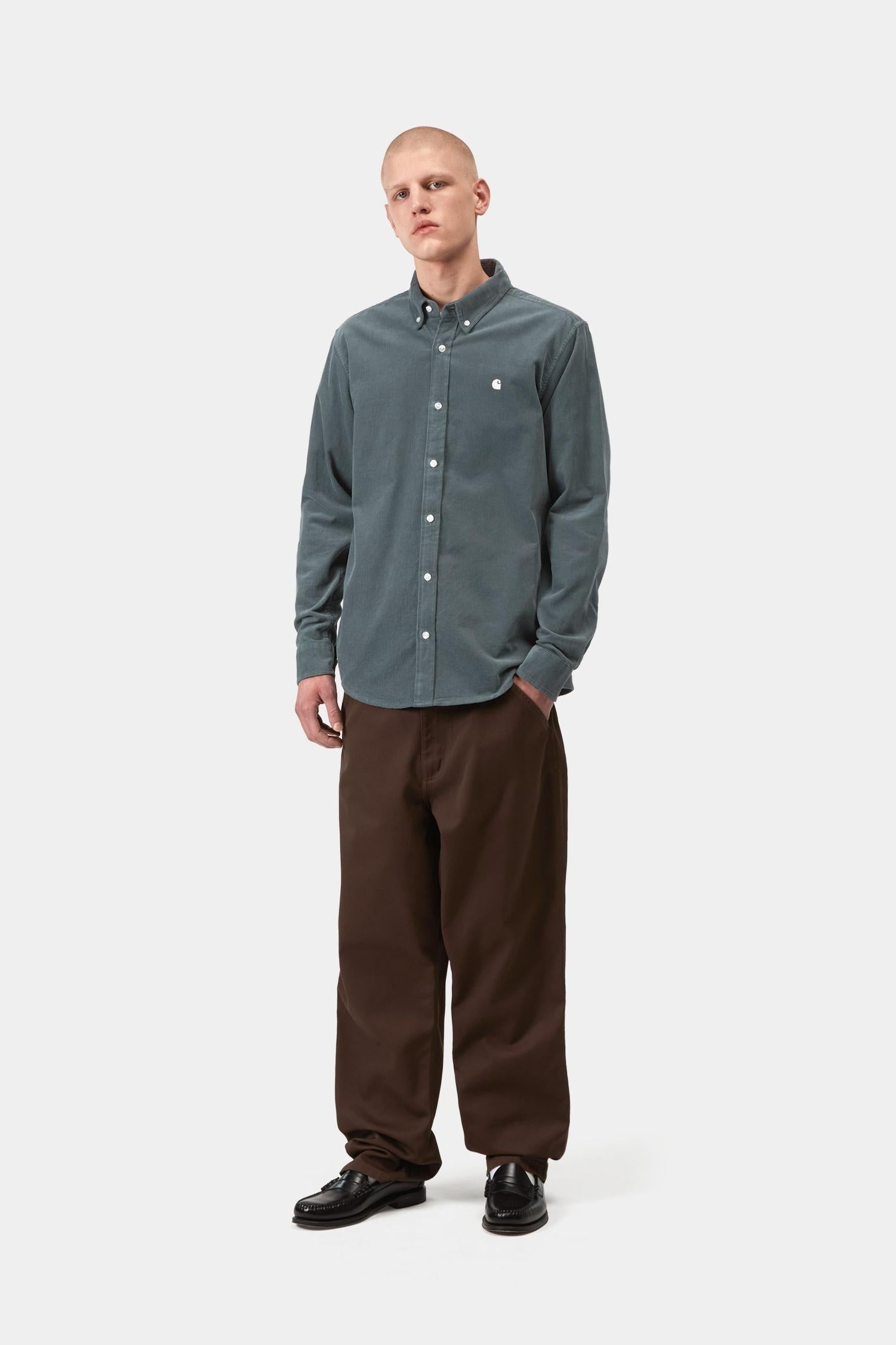 Madison Fine Cord Shirt Cozy Blue / Wax
