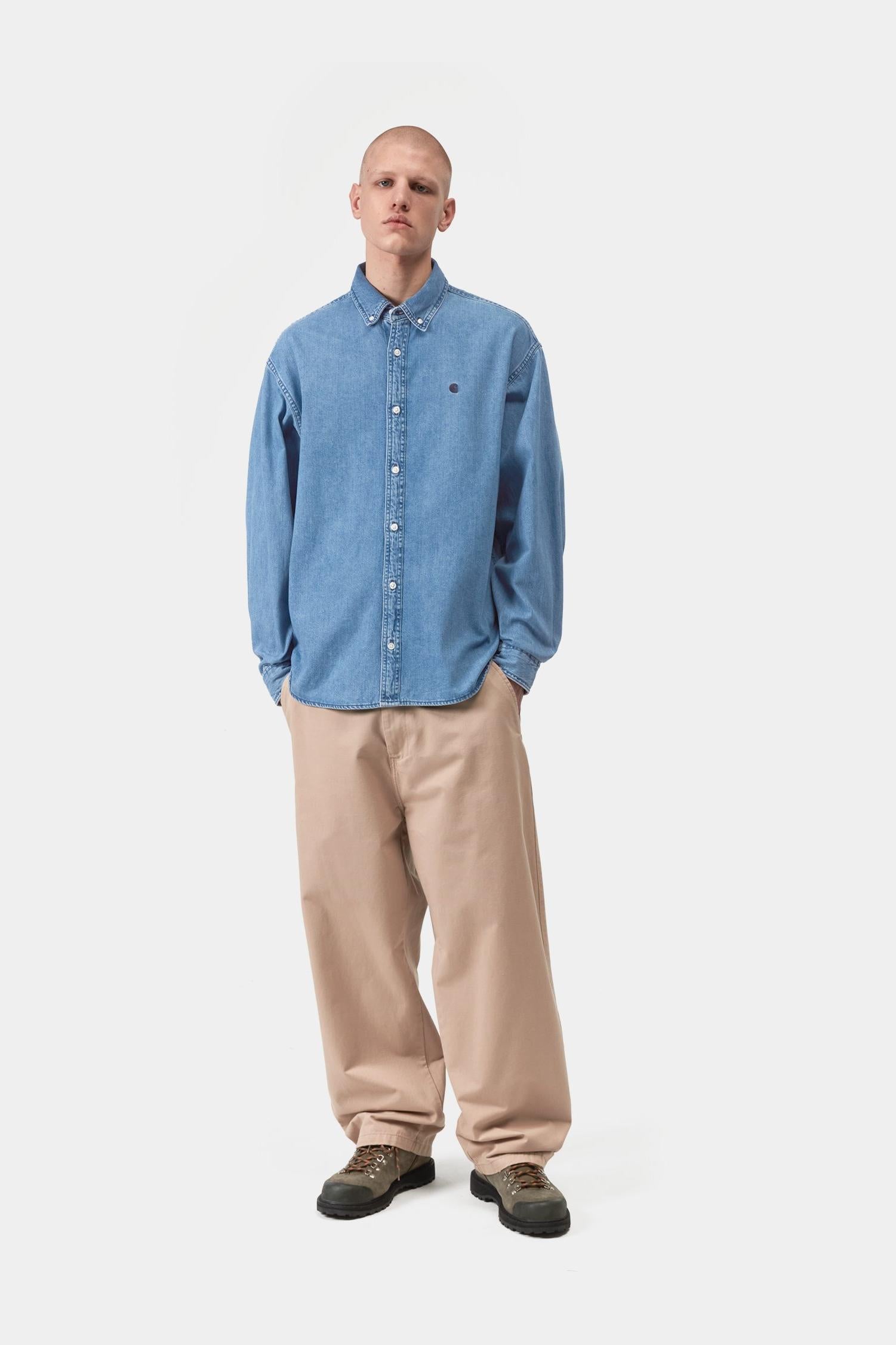 Lucas Shirt Blue (Stone Washed)