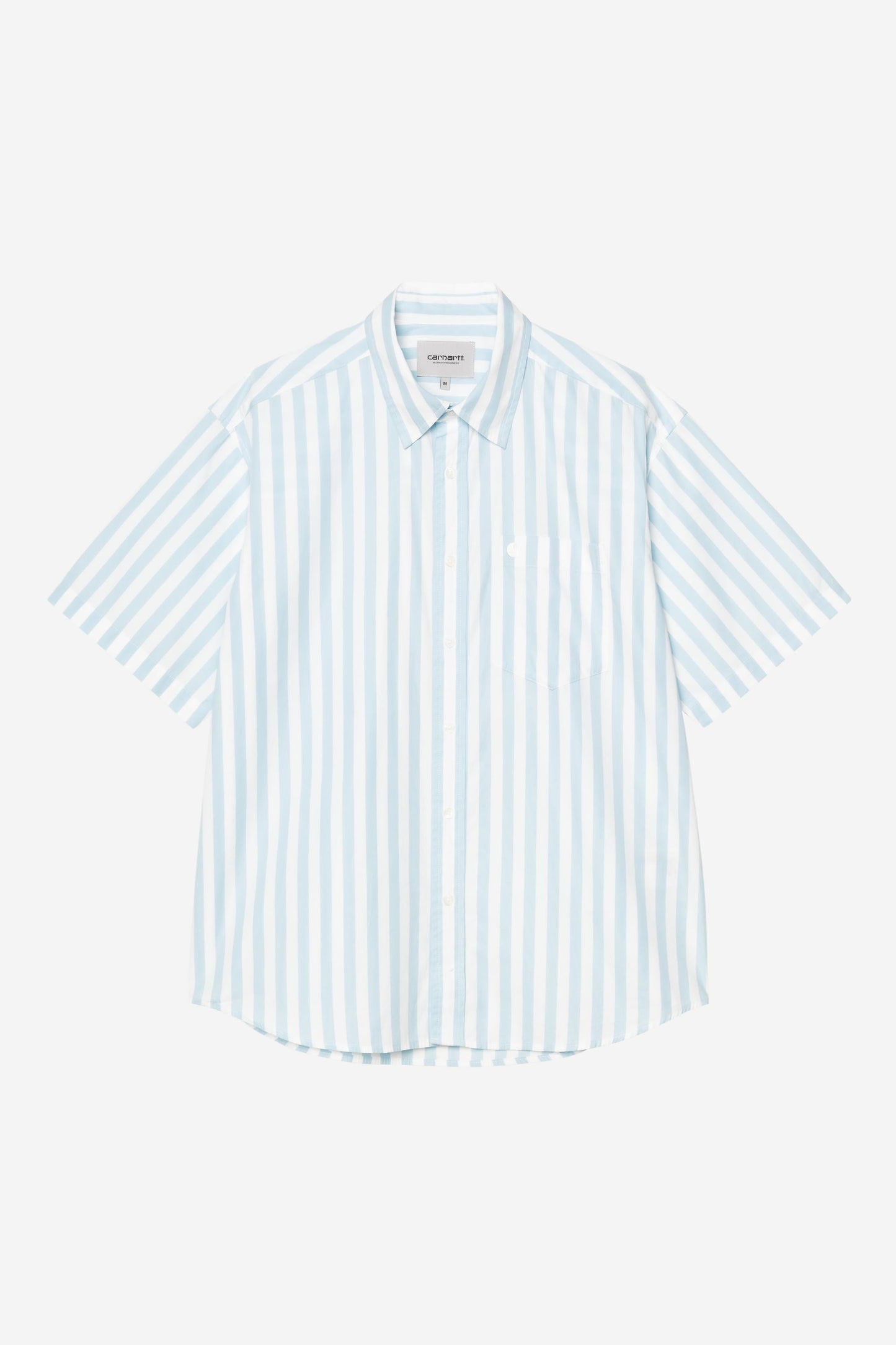 Short Sleeve Royce Stripe Shirt Icaria / White
