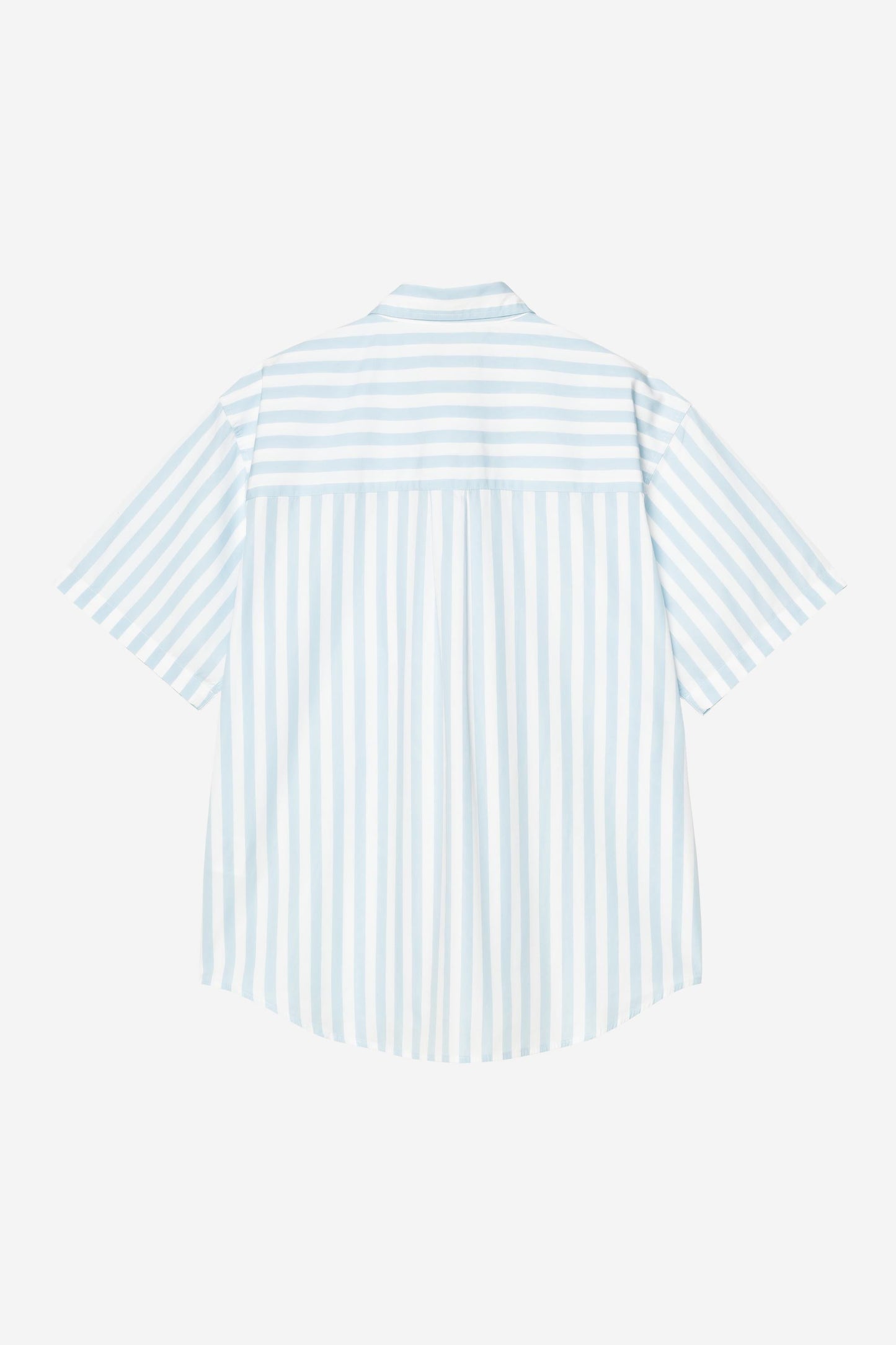 Short Sleeve Royce Stripe Shirt Icaria / White