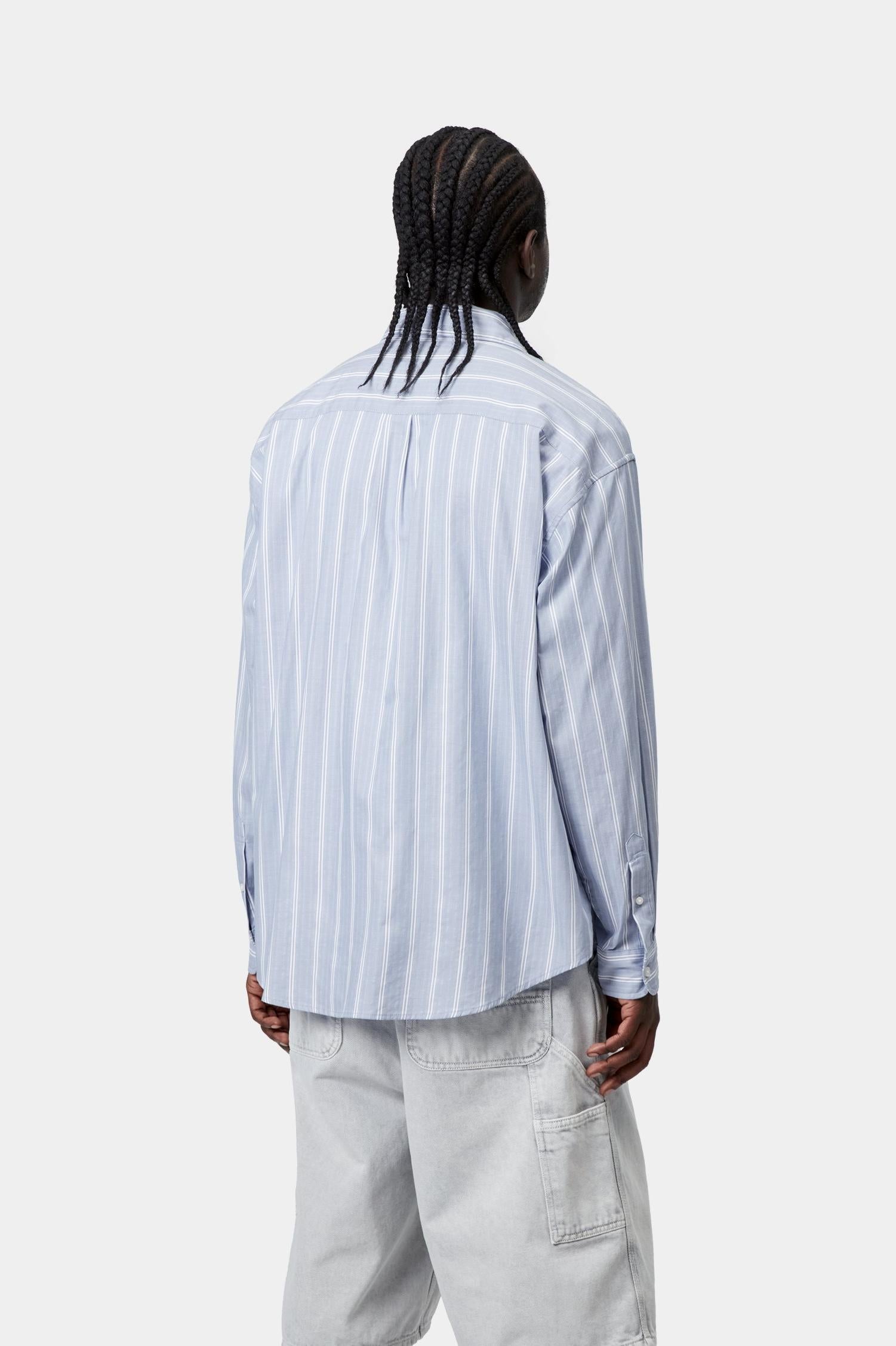 Beale Stripe Shirt Gentle Blue / White