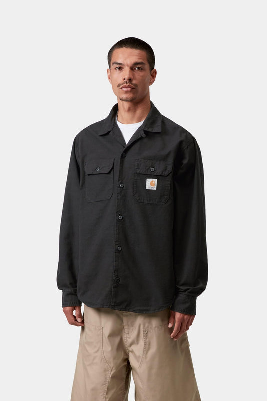 Kelsey Shirt Black (Garment Dyed)