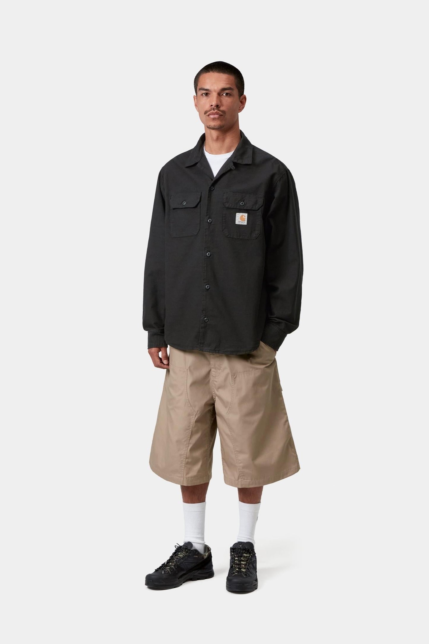 Kelsey Shirt Black (Garment Dyed)