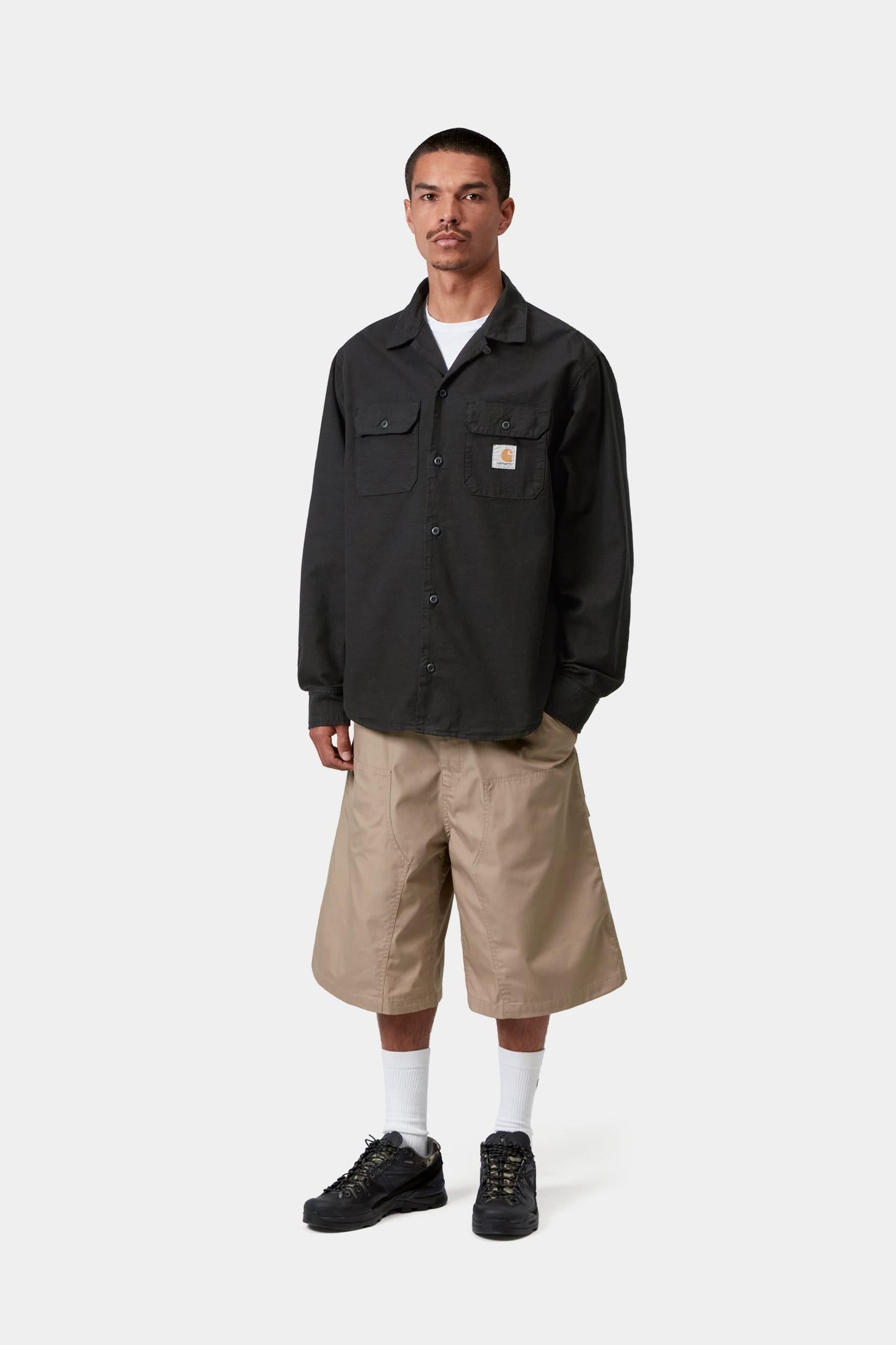 Kelsey Shirt Black (Garment Dyed)