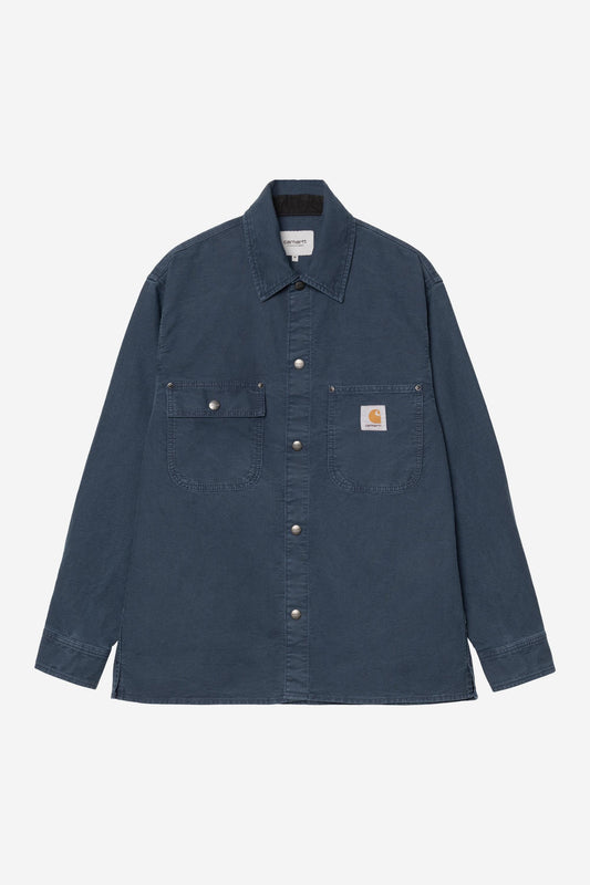 Parrish Shirt Jacket Blue (Stone Washed)