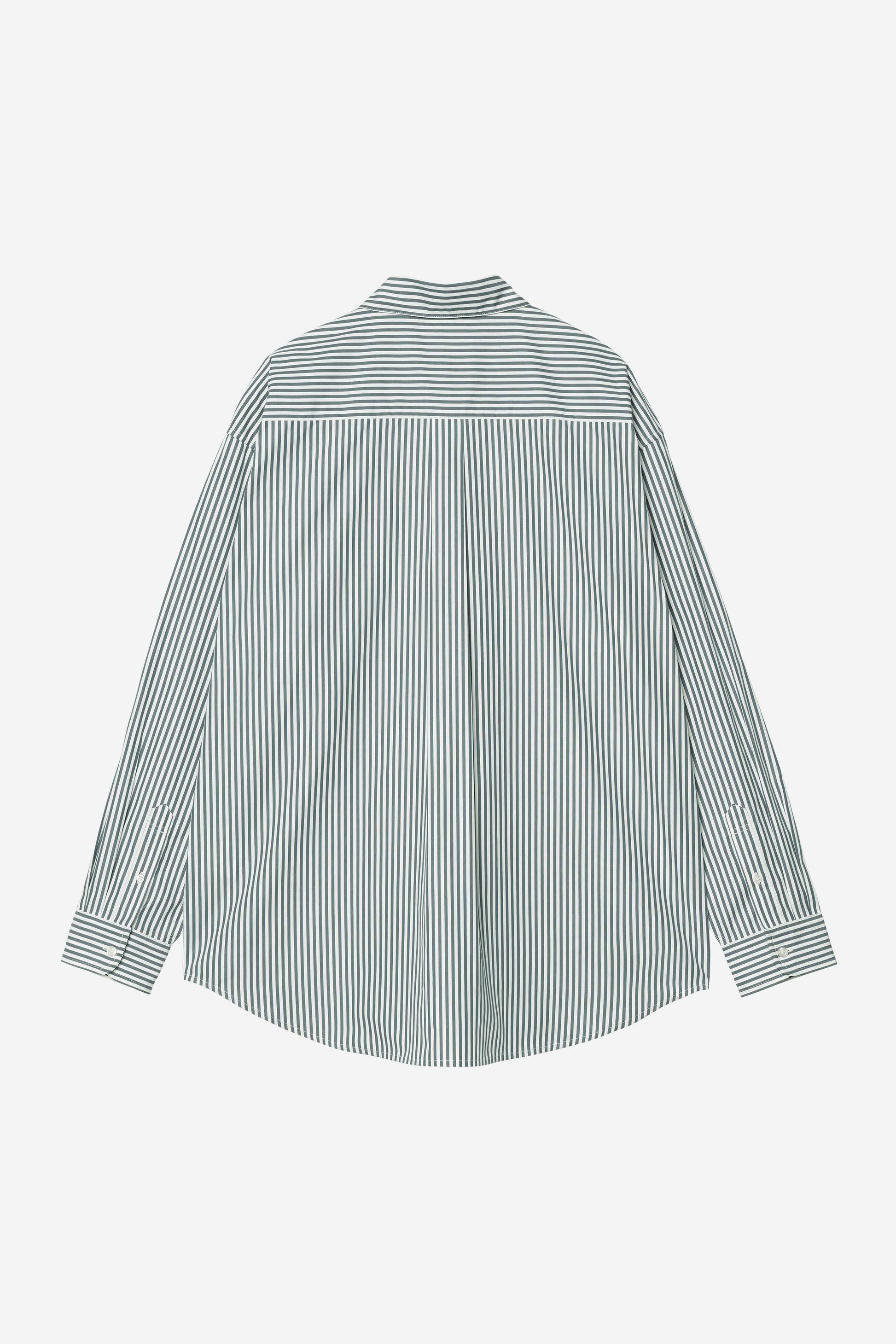 Daldry Stripe Shirt Office Blue / Wax