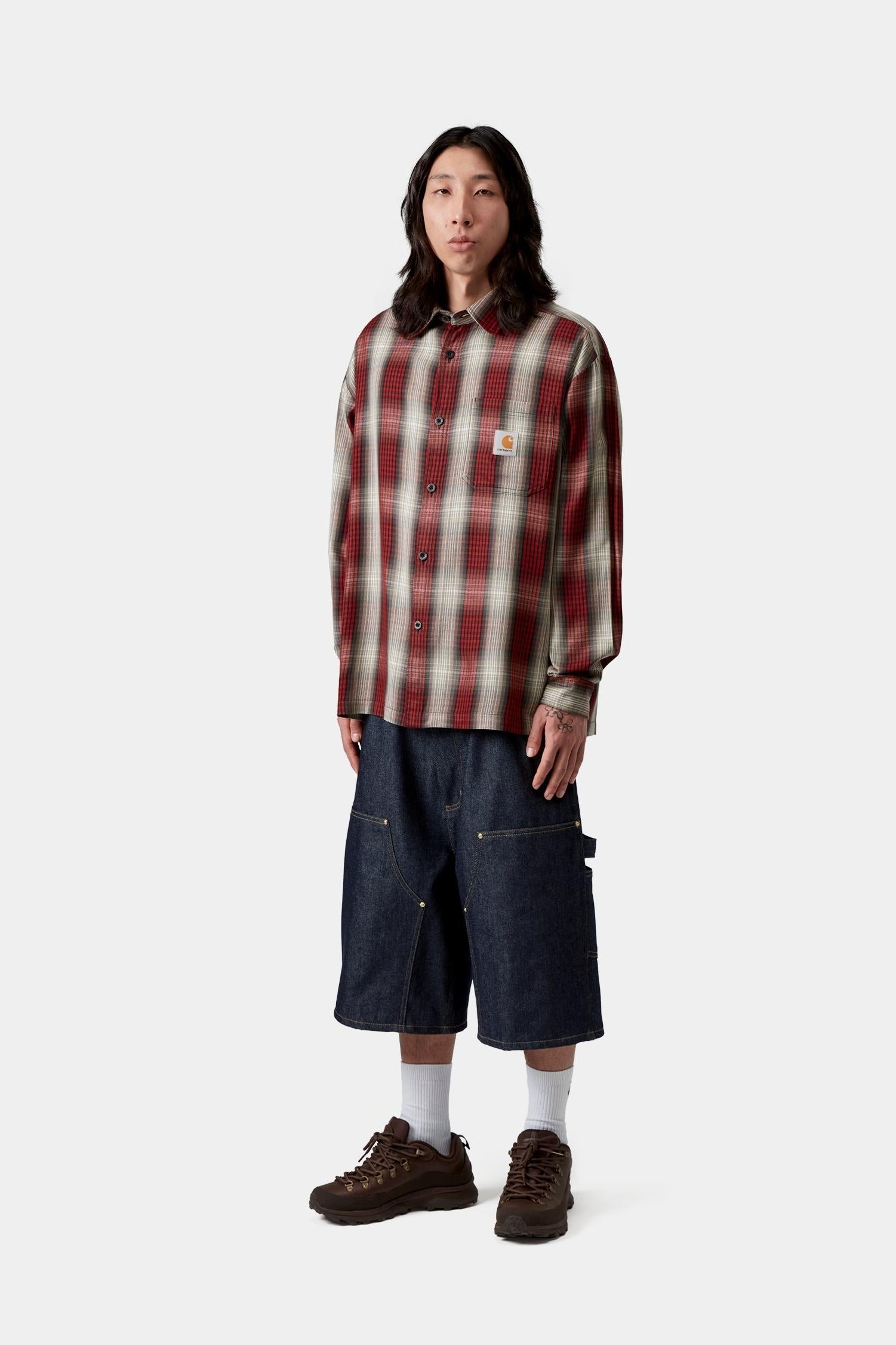 Harlin Check Shirt Chili Pepper