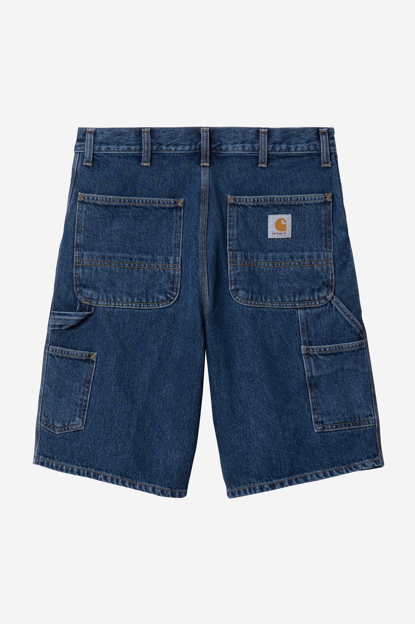 Single Knee Short - Denim Blue (Stone Washed)