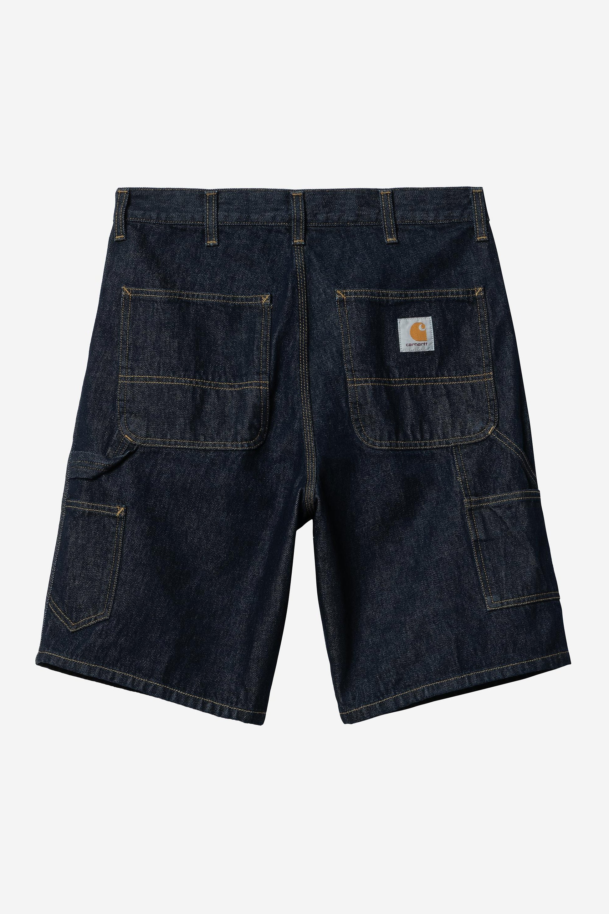 Single Knee Short - Denim Blue (Rinsed)