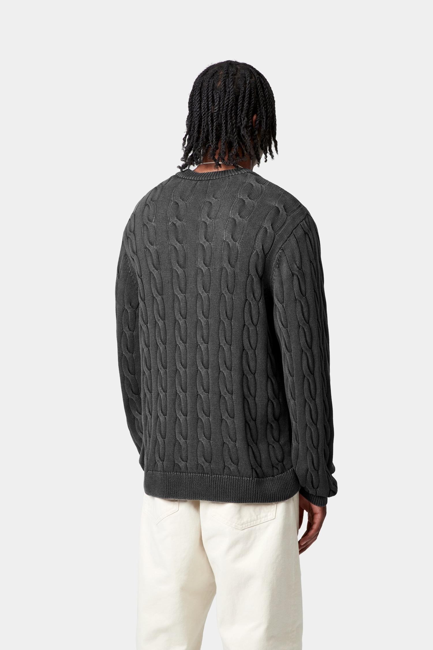 Carter Sweater Black (Garment Dyed)