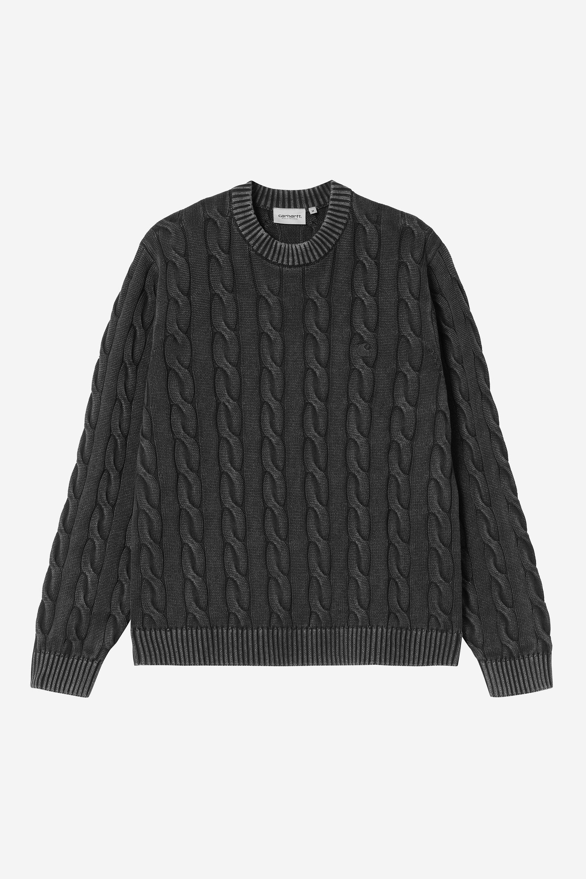 Carter Sweater Black (Garment Dyed)