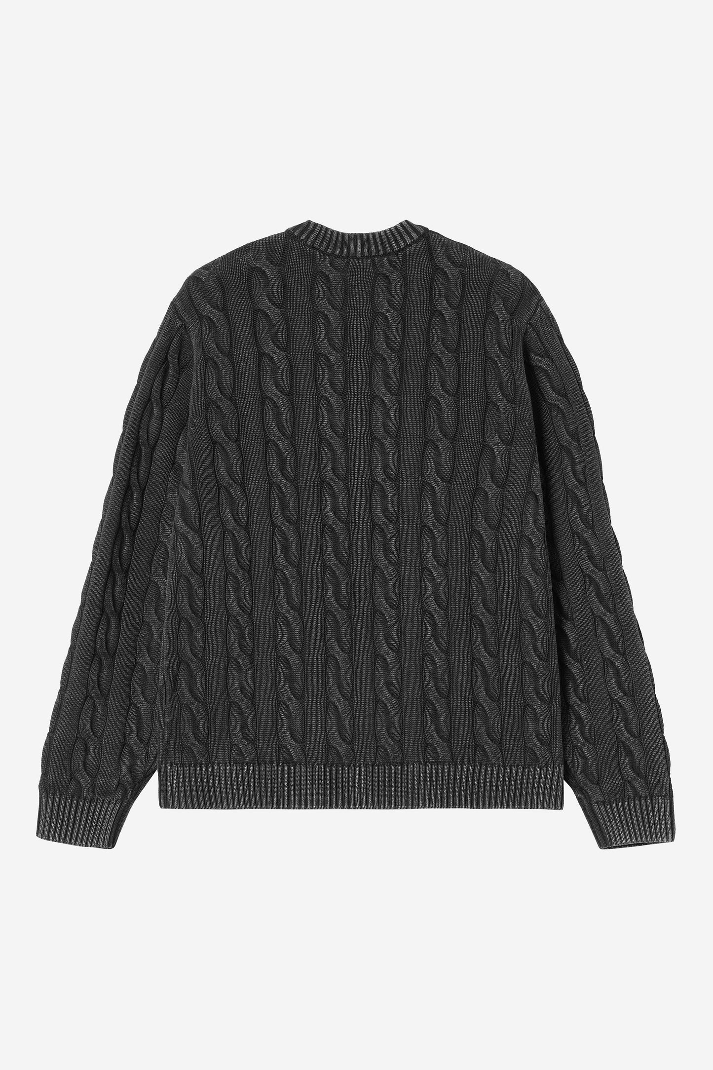 Carter Sweater Black (Garment Dyed)
