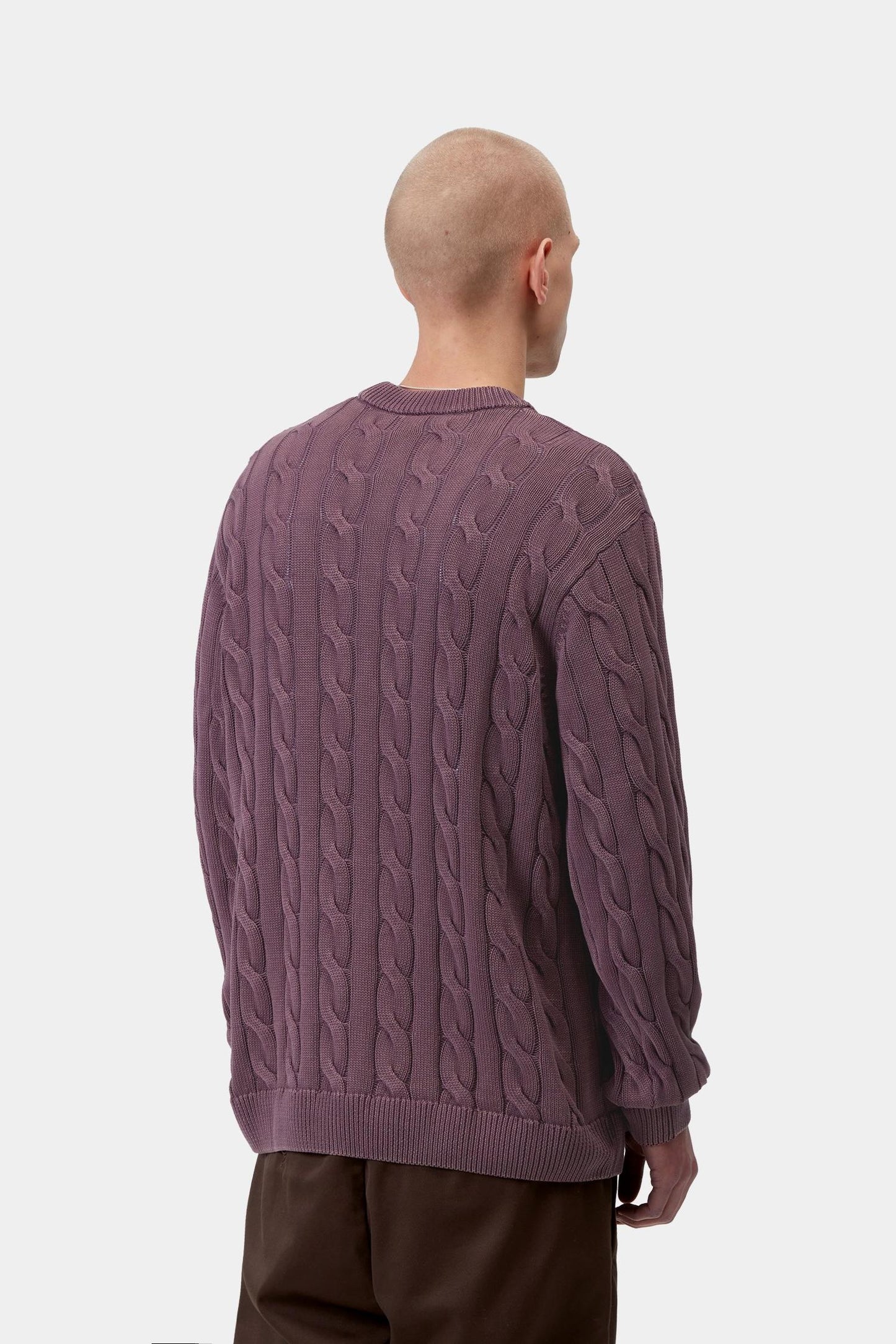 Carter Sweater Cozy Purple (Garment Dyed)