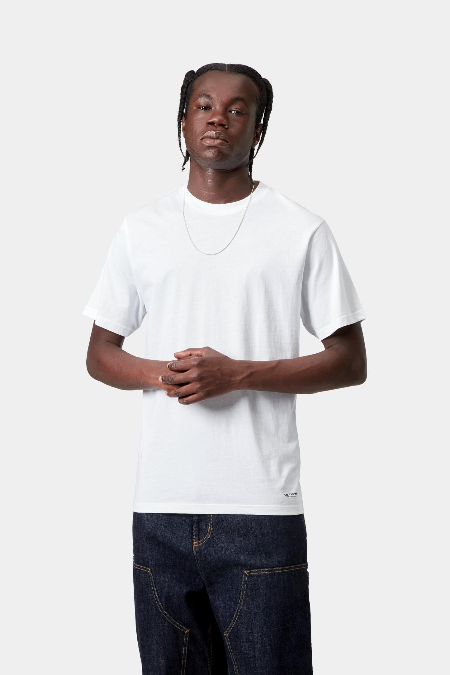 Standard Crew Neck T-Shirt White + White