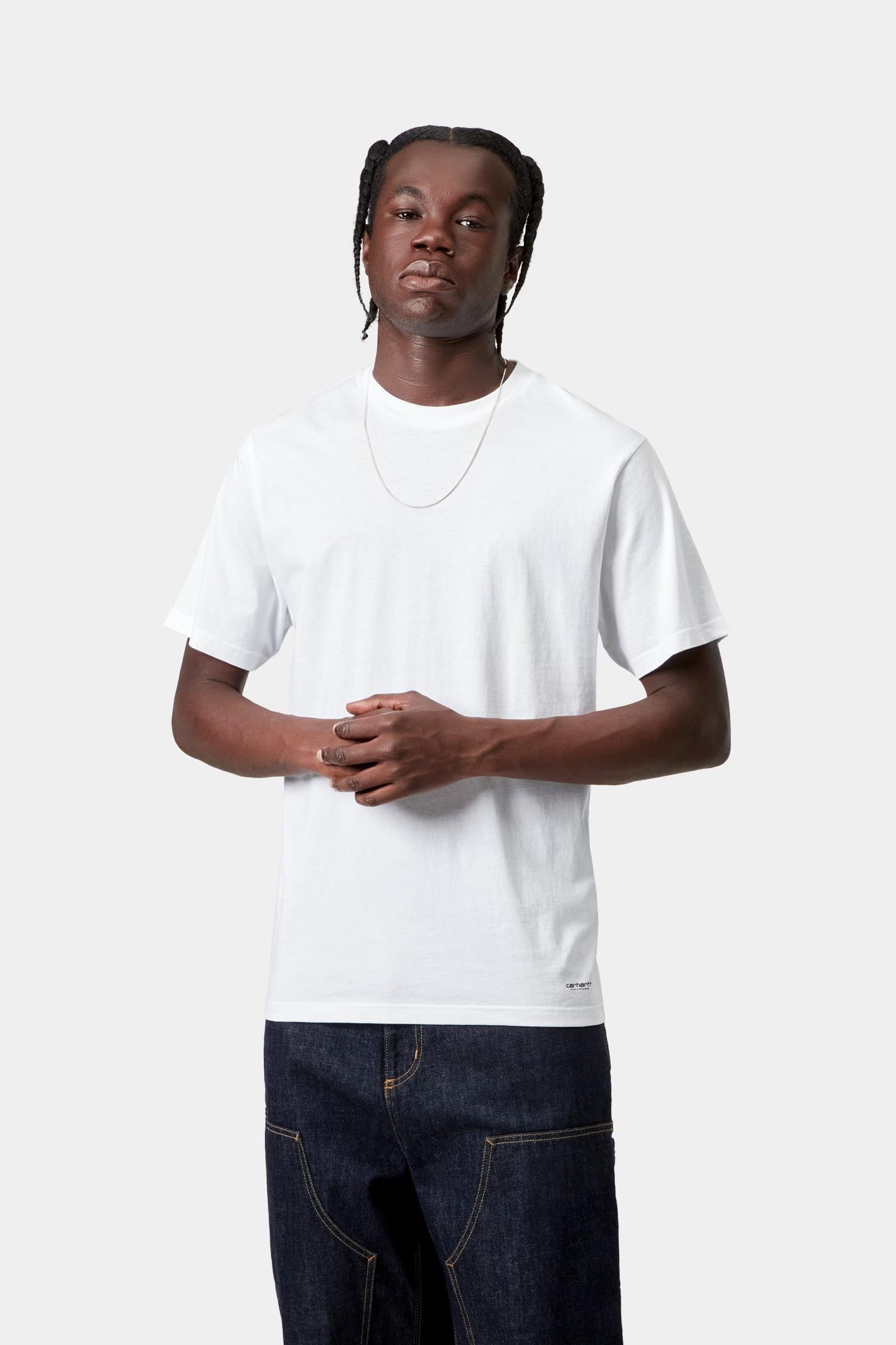 Standard Crew Neck T-Shirt White + White