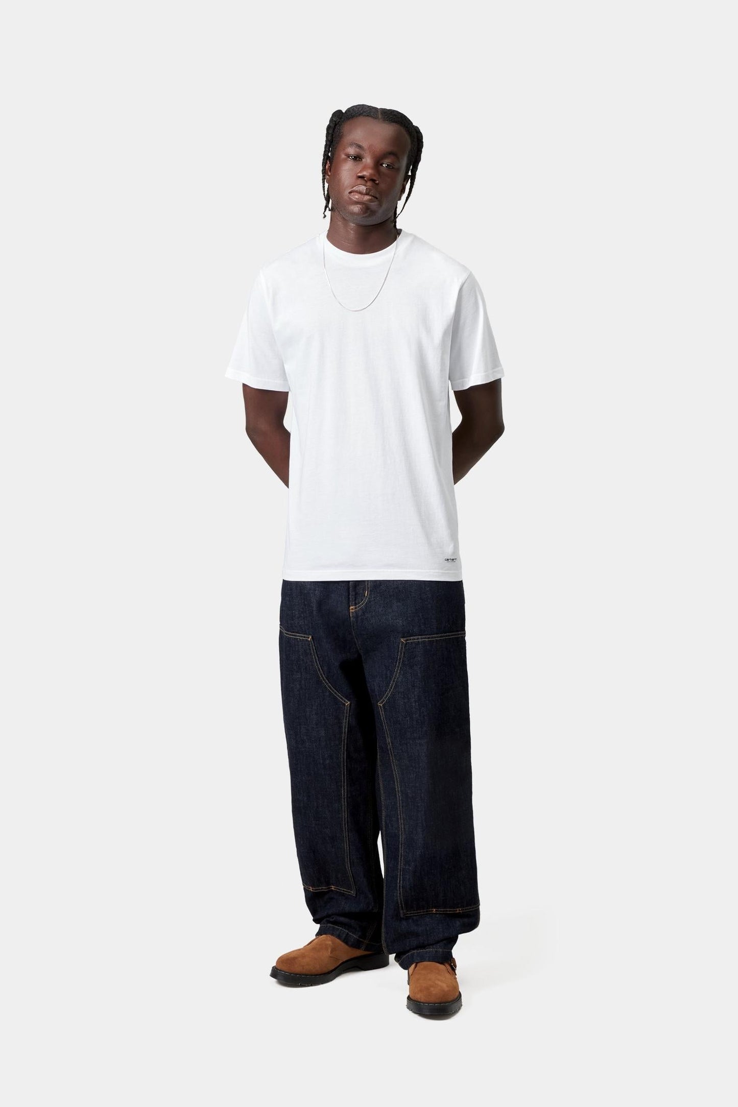Standard Crew Neck T-Shirt White + White