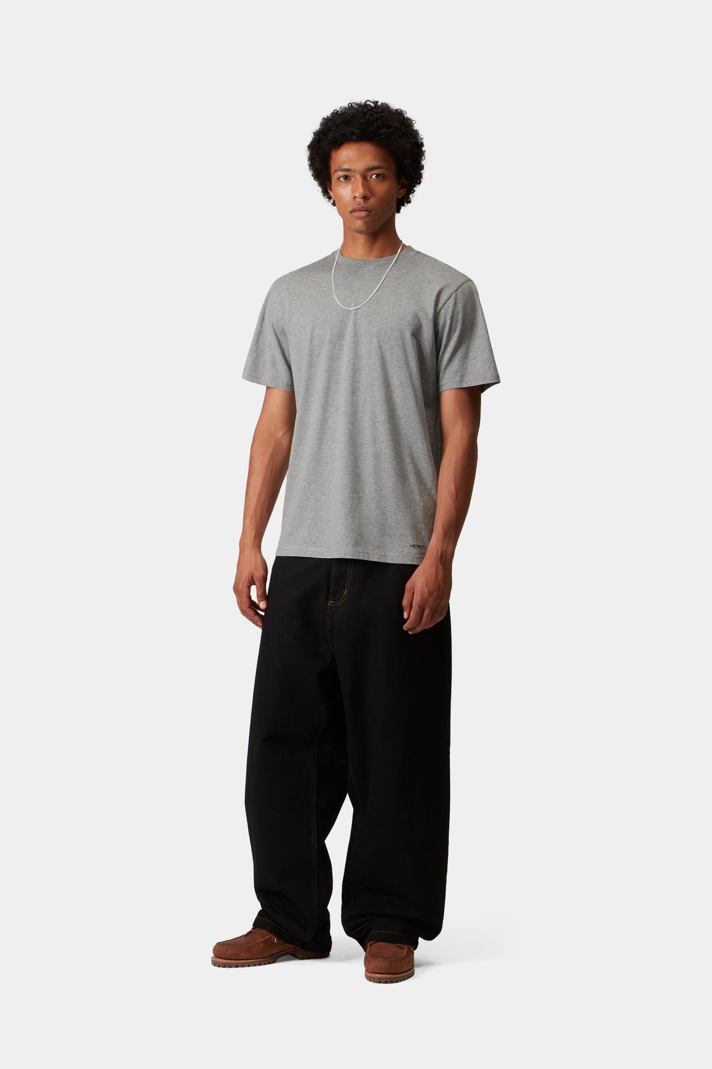 Standard Crew Neck T-Shirt (2 Pack) Grey Heather + Grey Heather