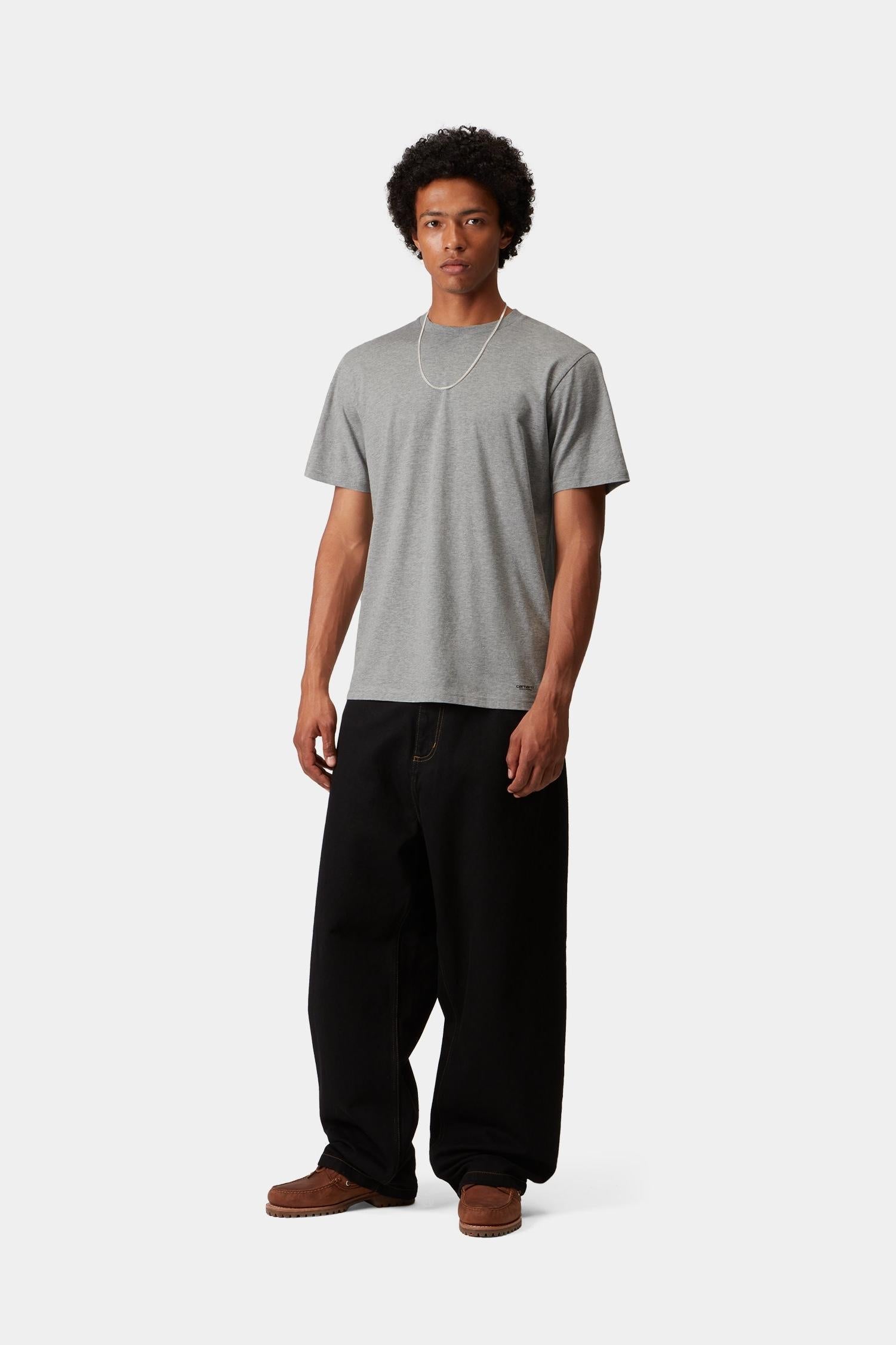 Standard Crew Neck T-Shirt (2 Pack) Grey Heather + Grey Heather