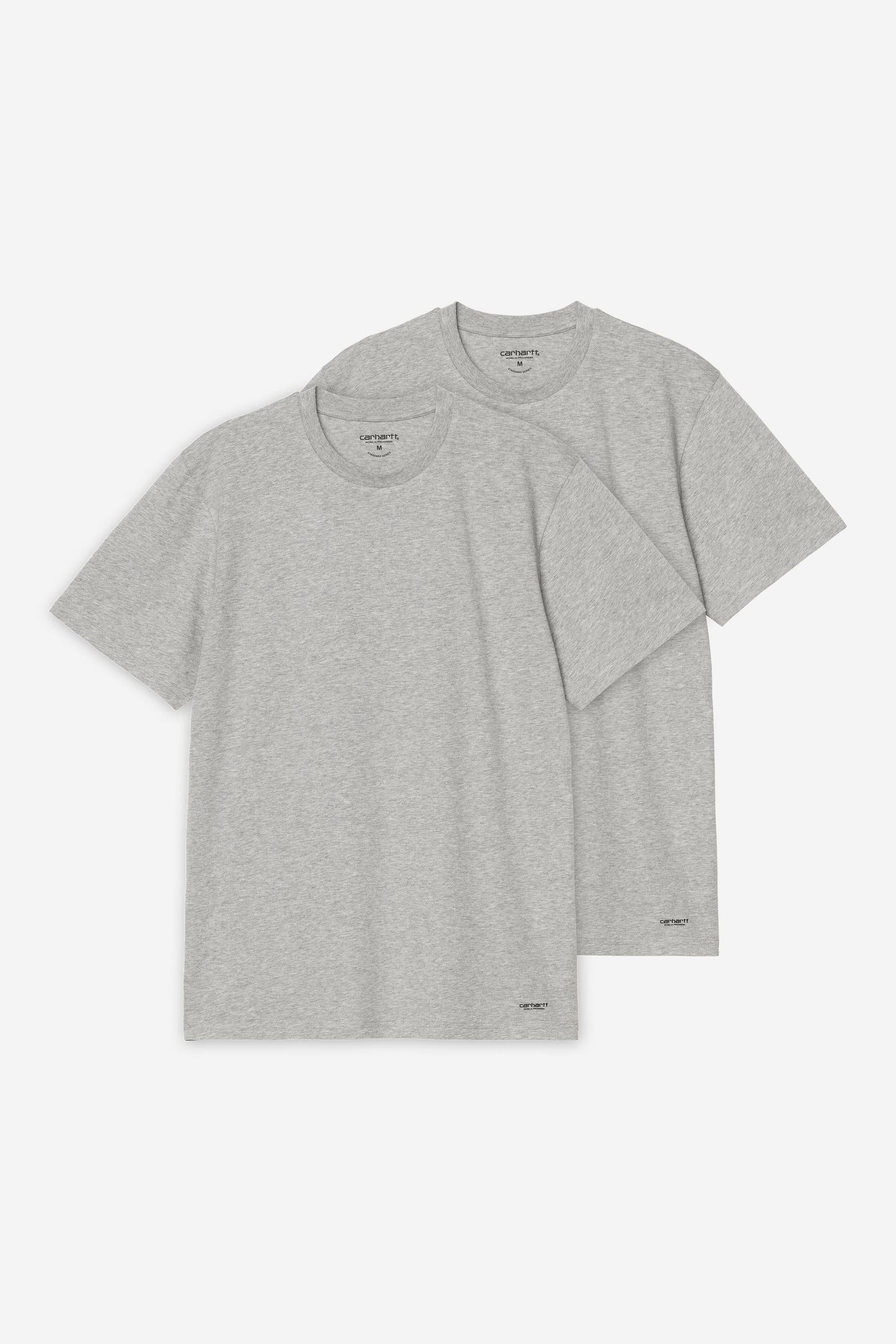 Standard Crew Neck T-Shirt (2 Pack) Grey Heather + Grey Heather