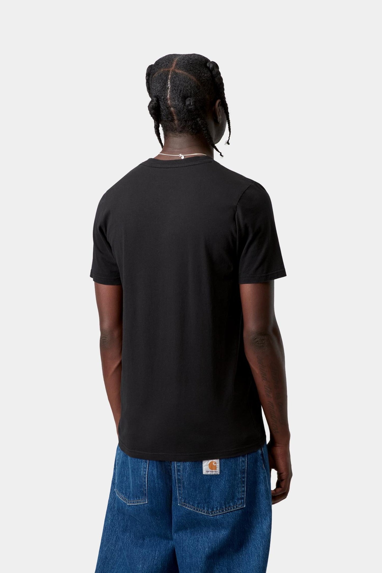Standard Crew Neck T-Shirt Black + Black