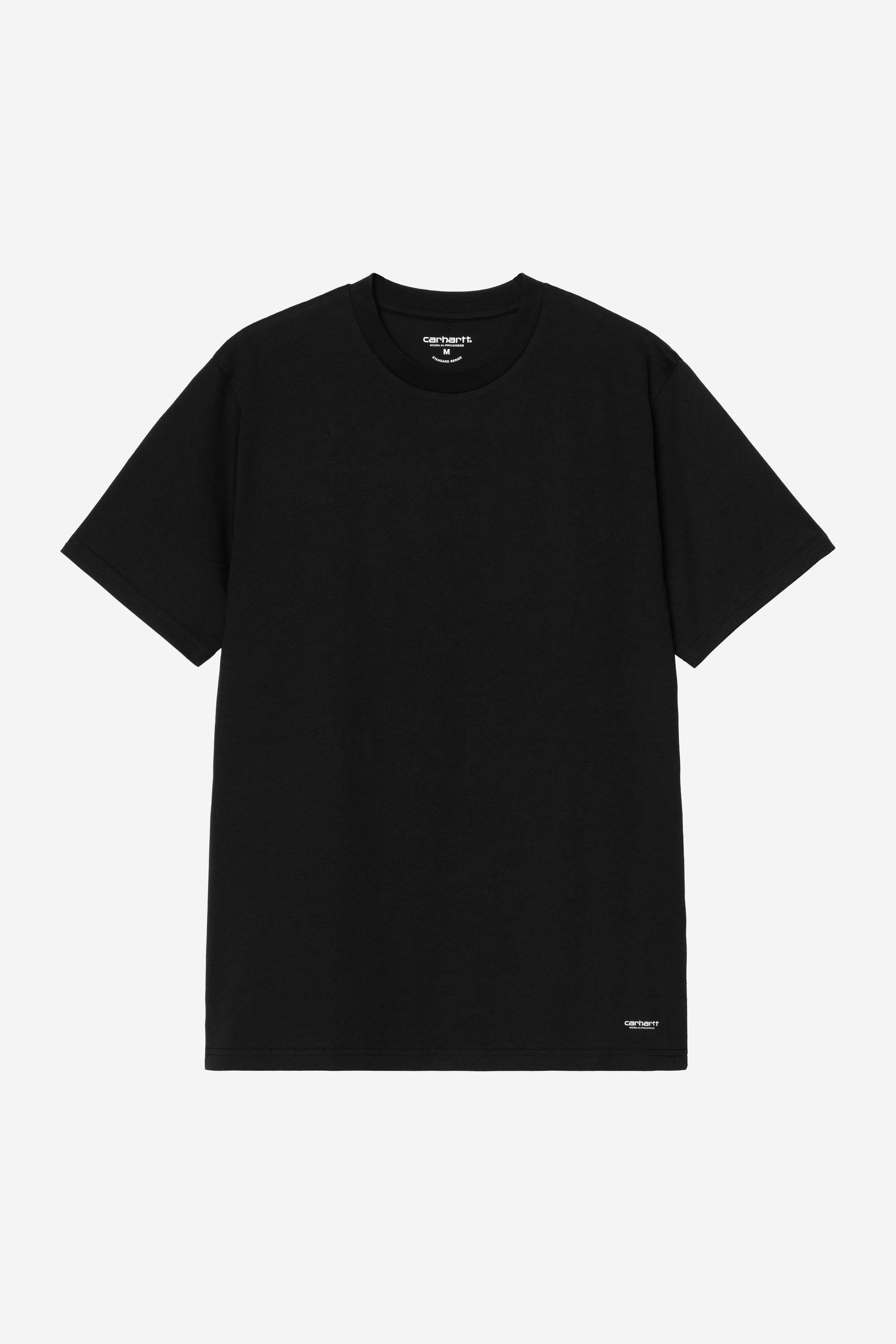 Standard Crew Neck T-Shirt Black + Black