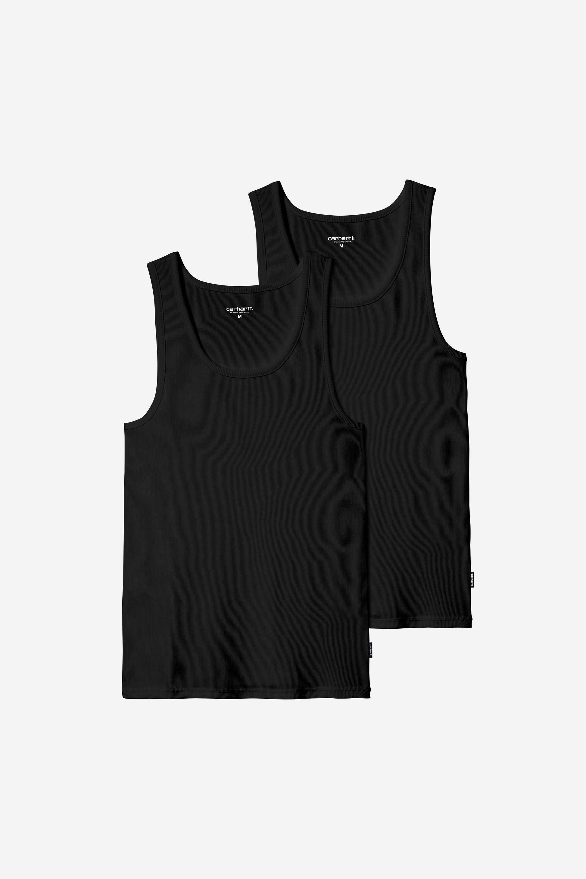 A-Shirt (2 Pack) Black + Black