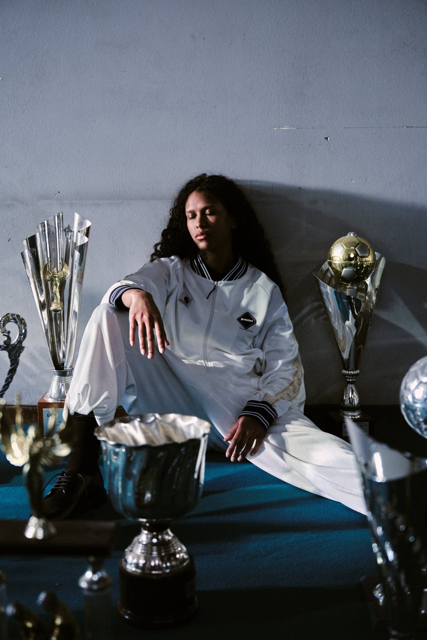 F.C.Real Bristol x Varsity Track Jersey Blouson White
