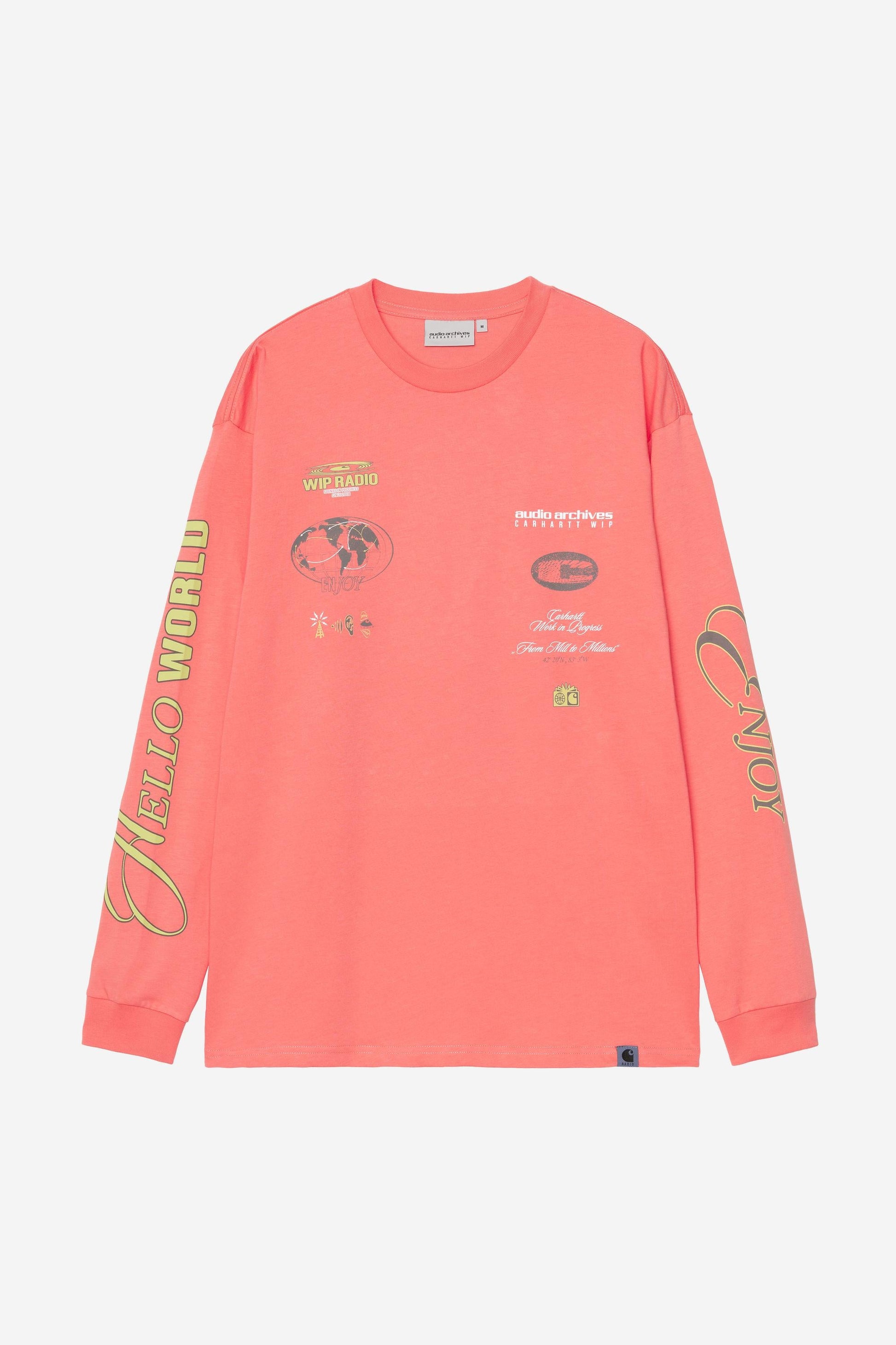 Audio Archives WIP Long Sleeve T-Shirt Orange Audio Archives